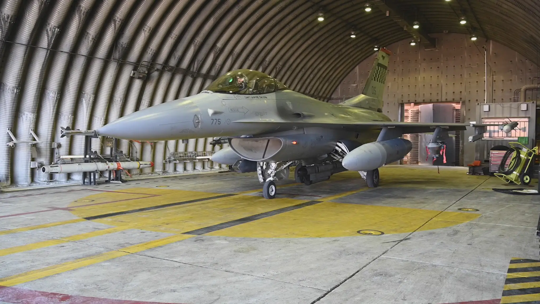 Stíhačka F-16.