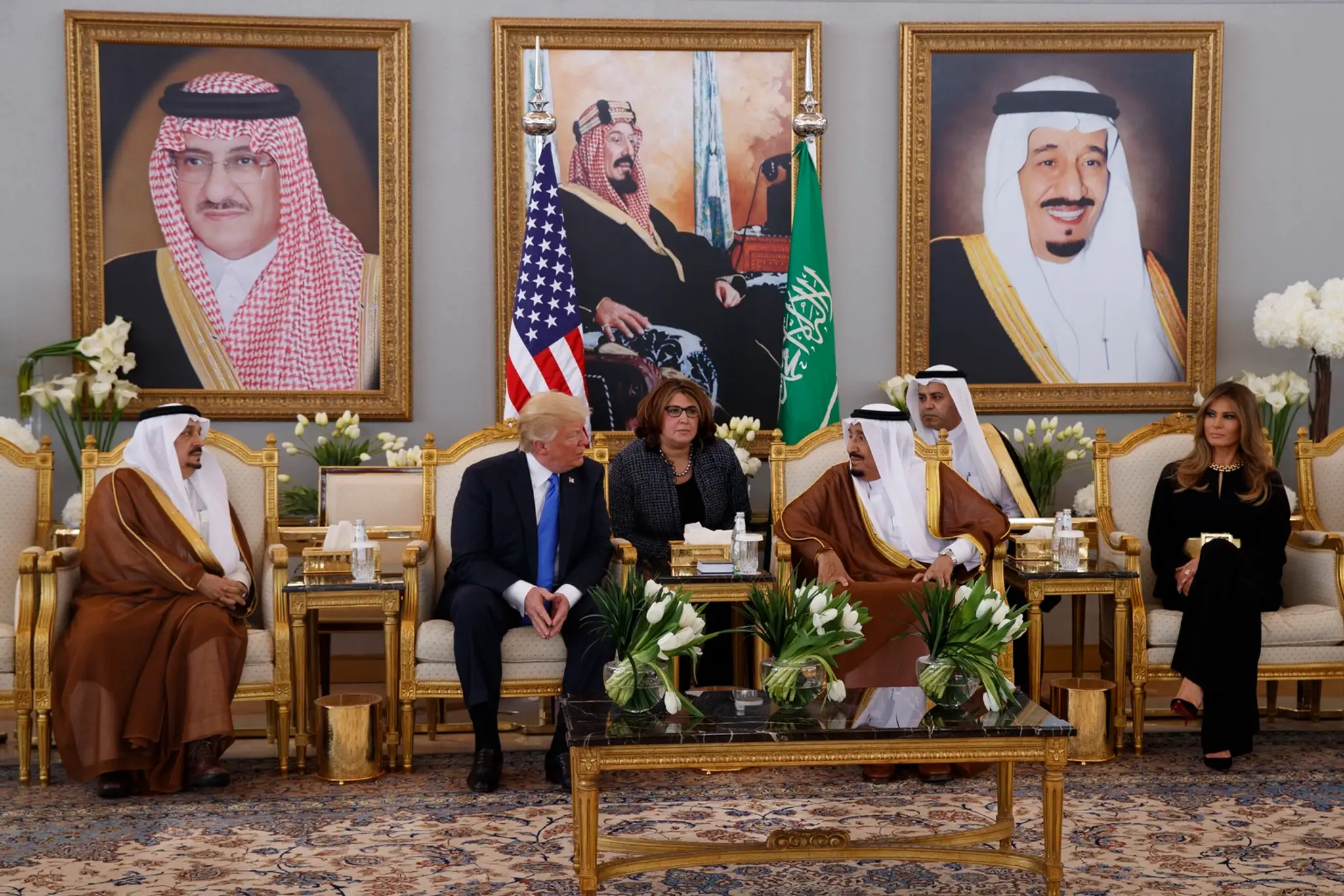 Donald Trump s manželkou na návšteve v Saudskej Arábii