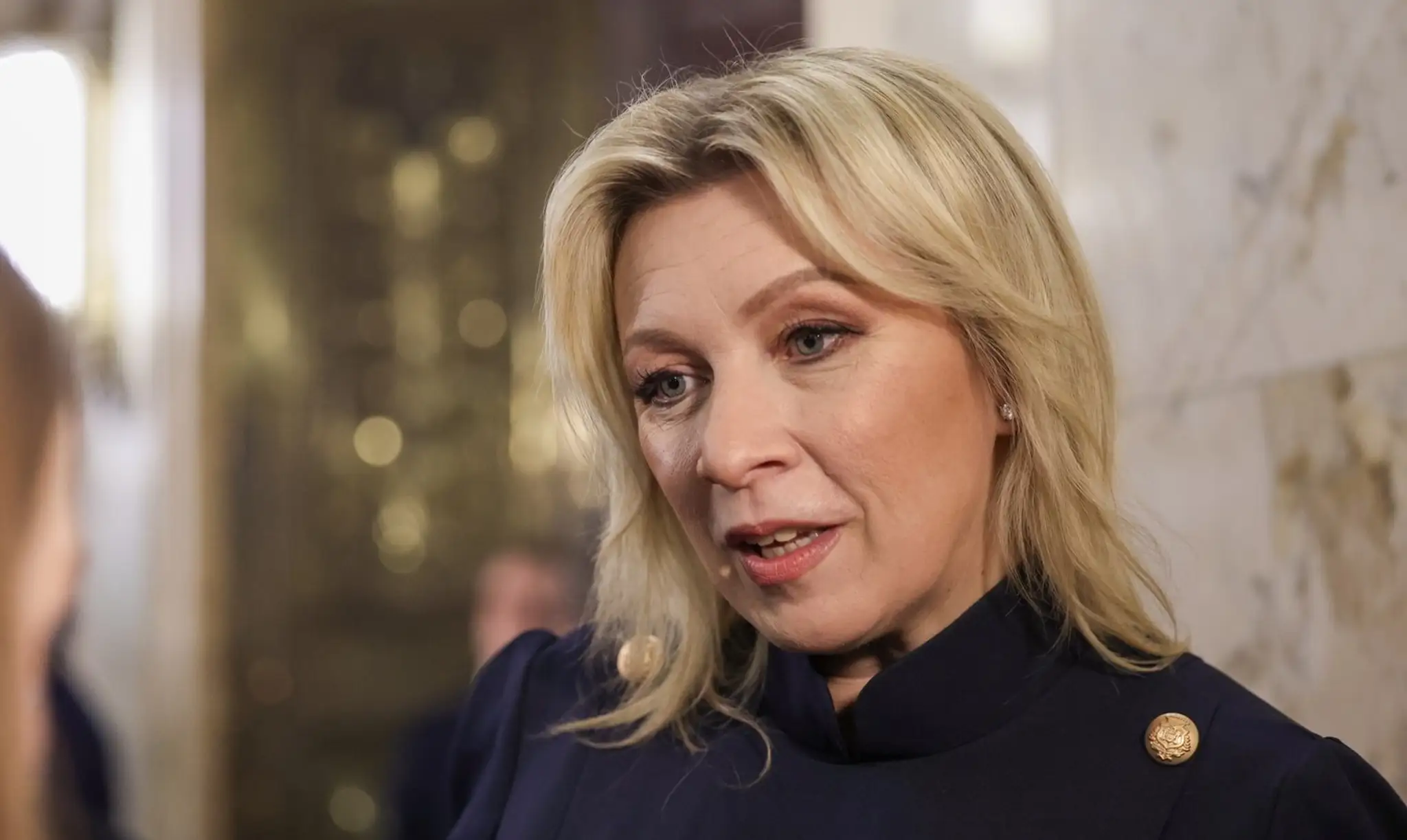 Hovorkyňa ruskej diplomacie Maria Zacharovová.