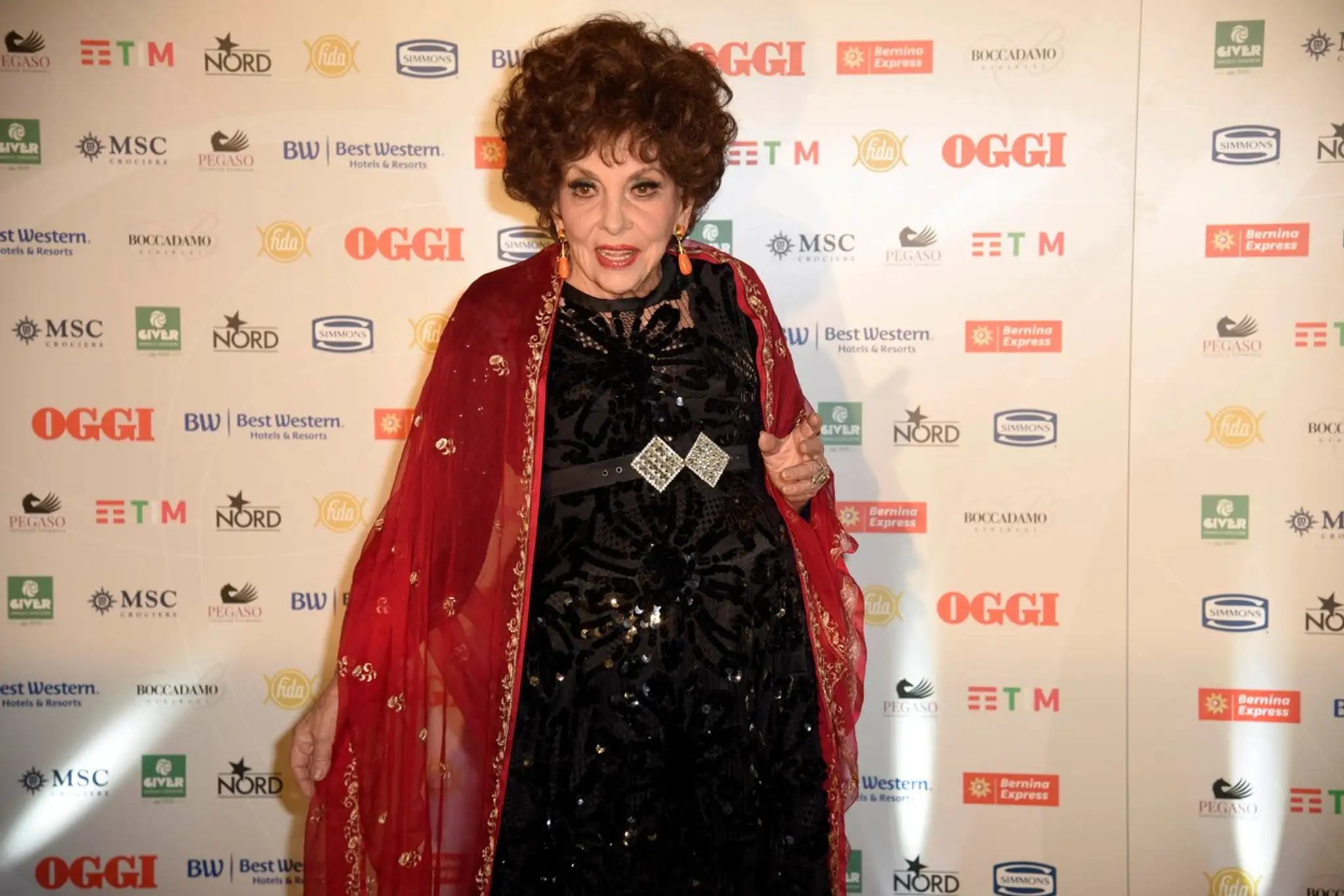 Gina Lollobrigida na archívnej snímke z roku 2019.