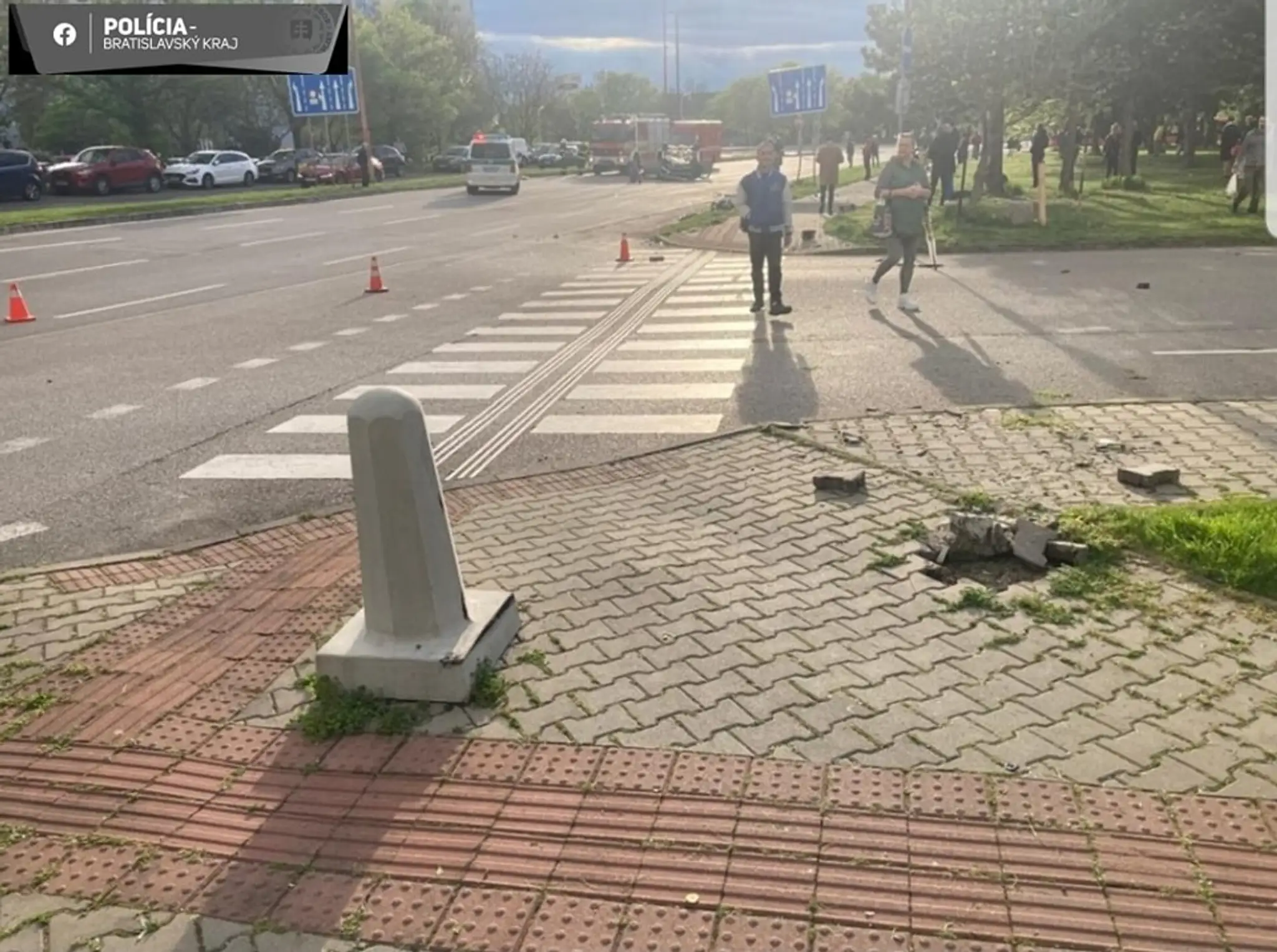 Nehoda v Petržalke.