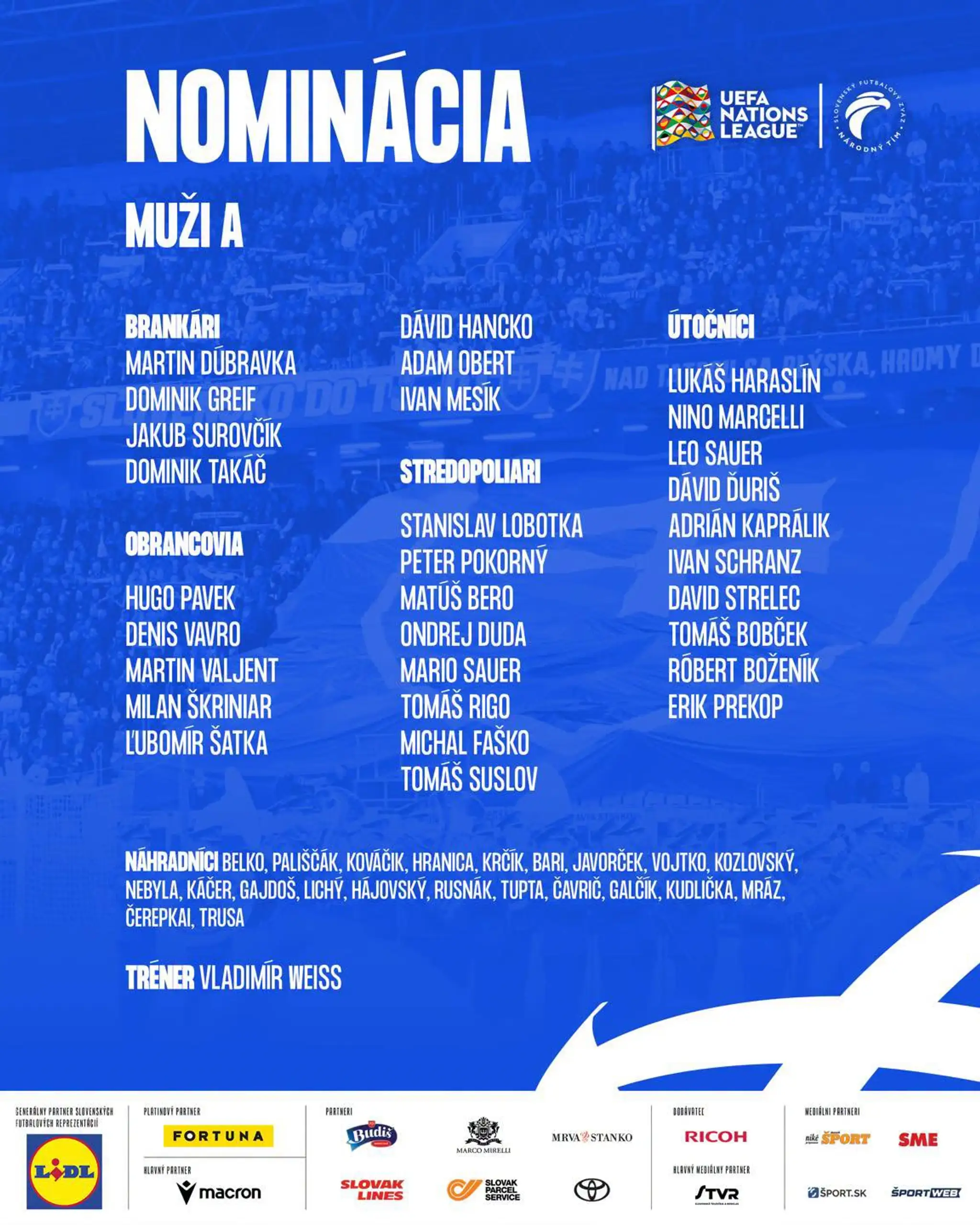 Nominácia na Ligu národov