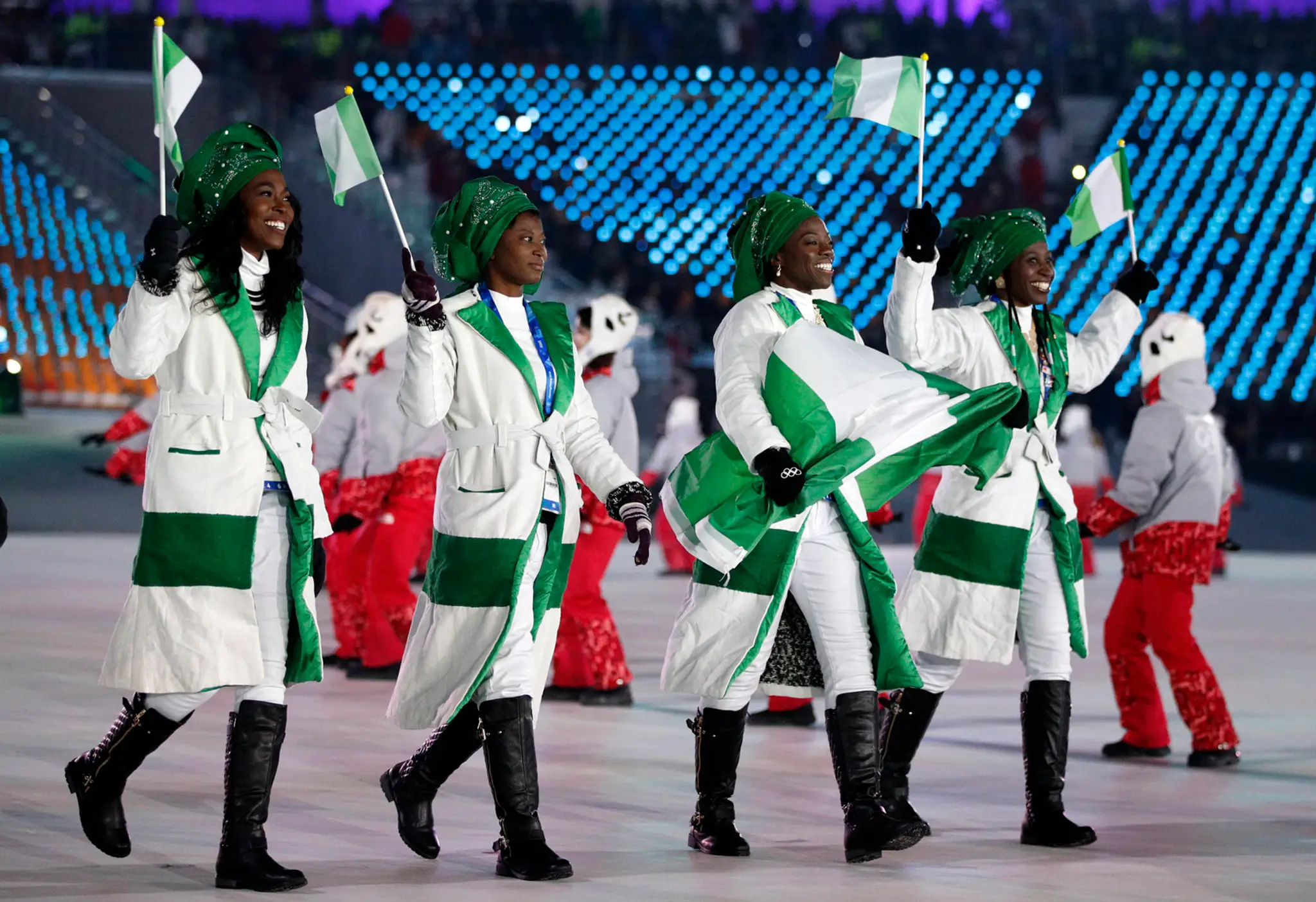 Najpočetnejšia výprava ZOH 2018 - USA, na otváracom ceremoniáli.