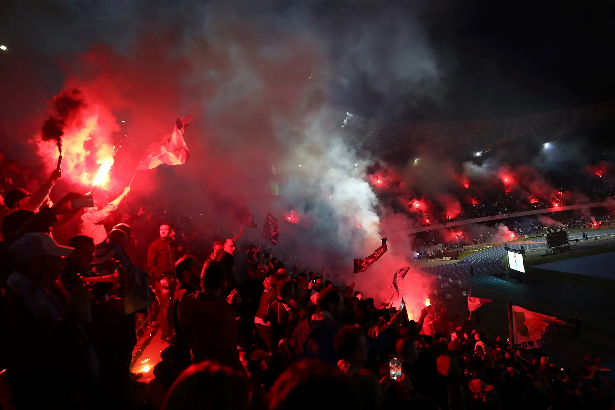 Neapolčania oslavujú zisk titulu.