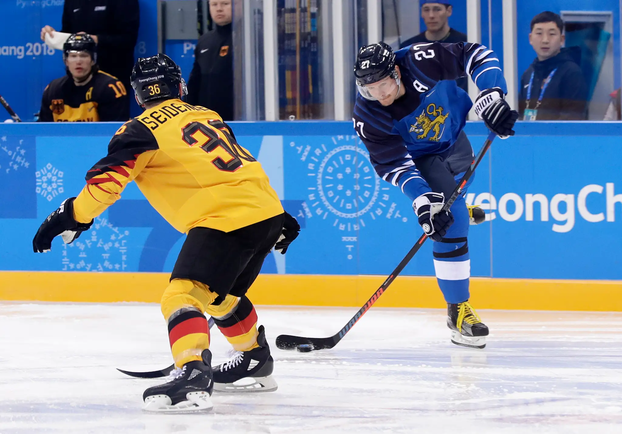 Nórka Ragnhild Mowinckelová v obrovskom slalome na ZOH 2018.