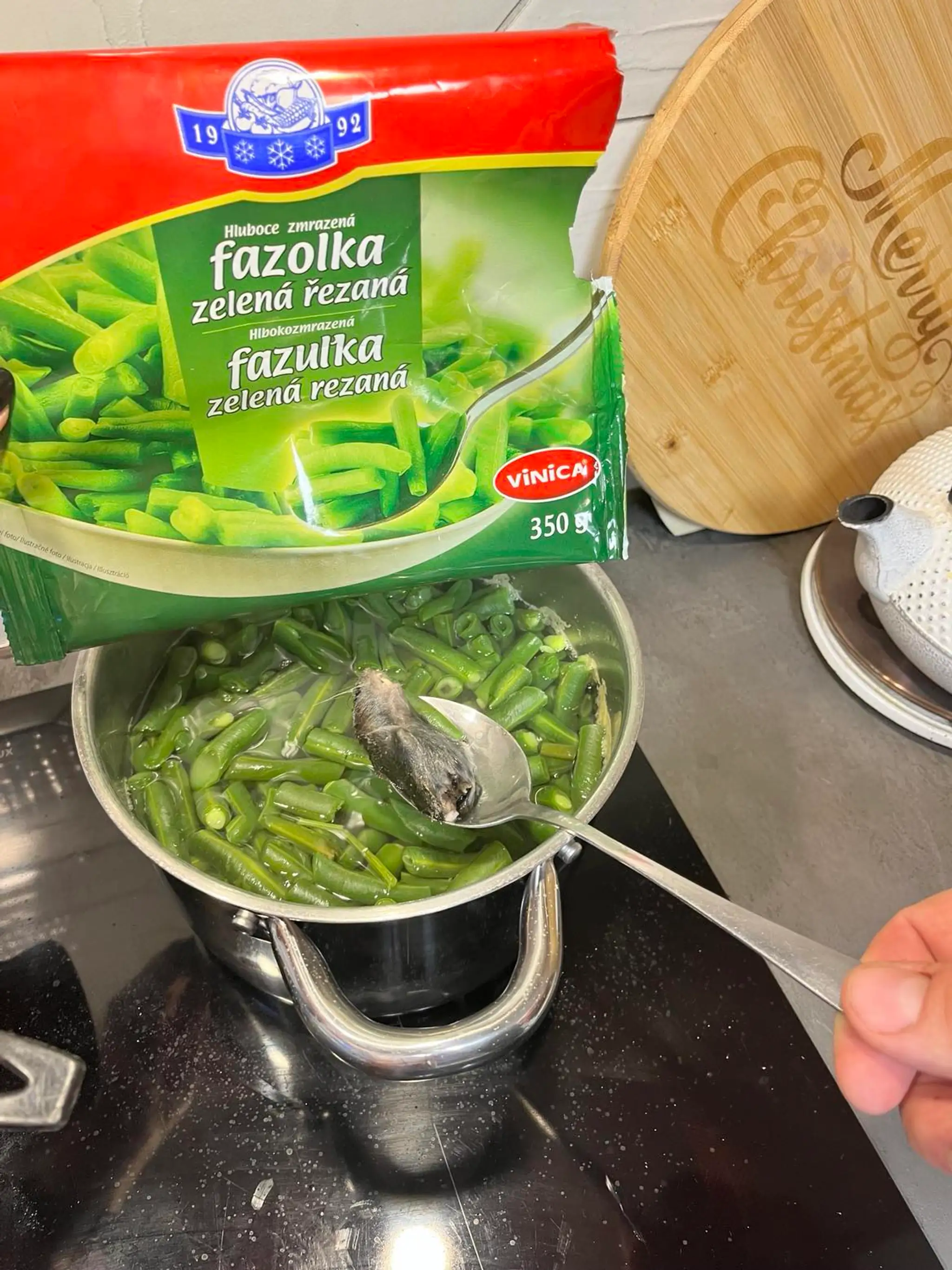 Myš v mrazenej fazuli