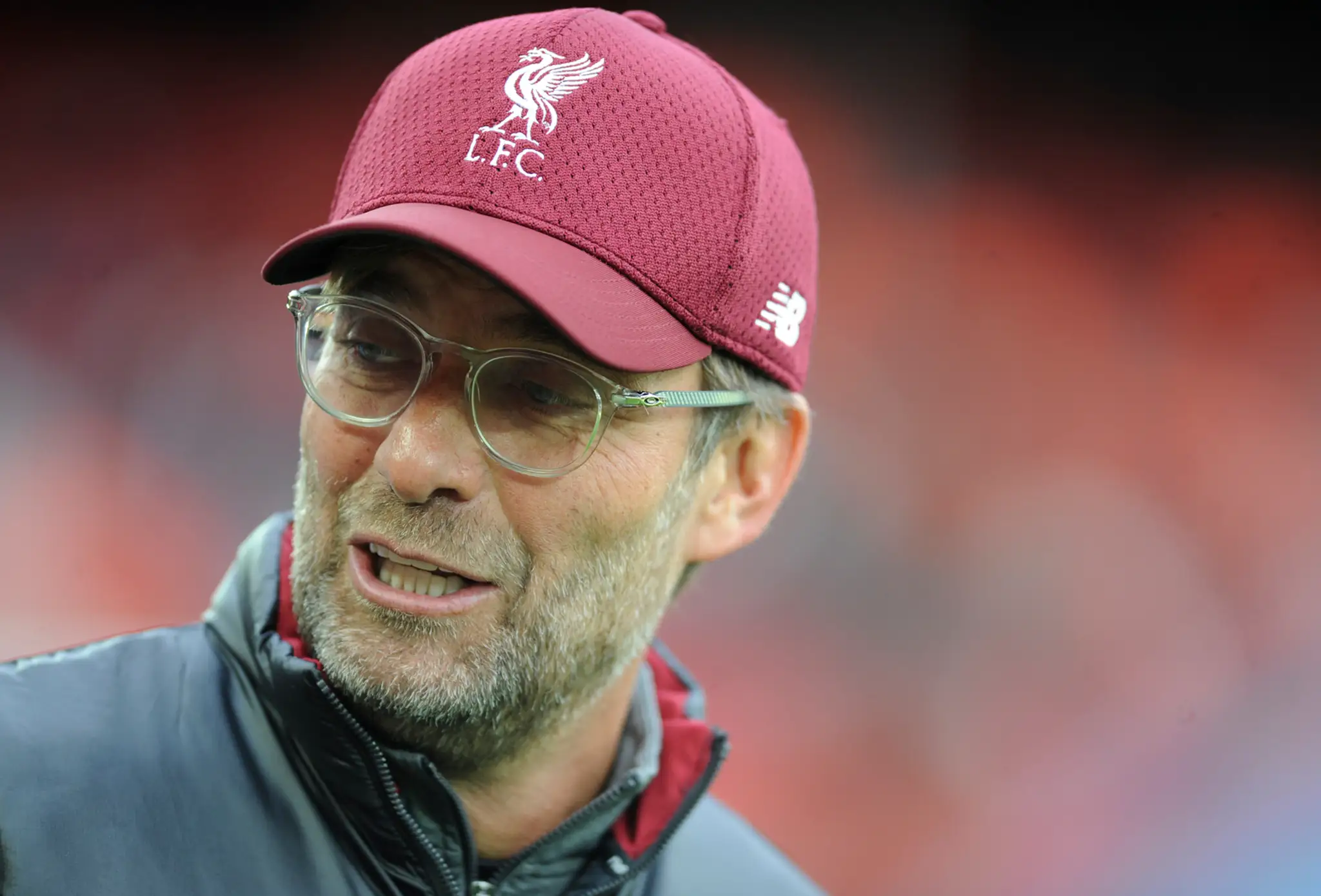 Kouč Liverpoolu Jürgen Klopp v zápase proti Manchestru City.