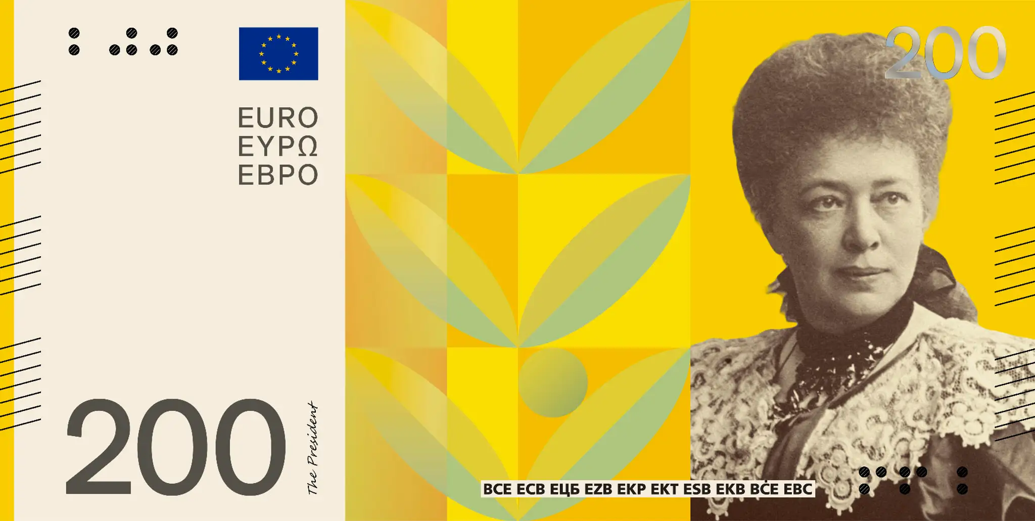 Eurobankovky Návrh C