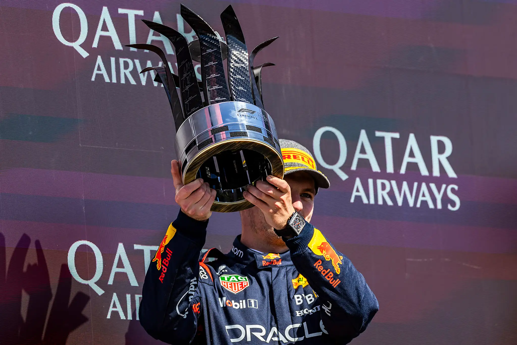 Max Verstappen z Red Bullu opäť na pódiu nechýbal.