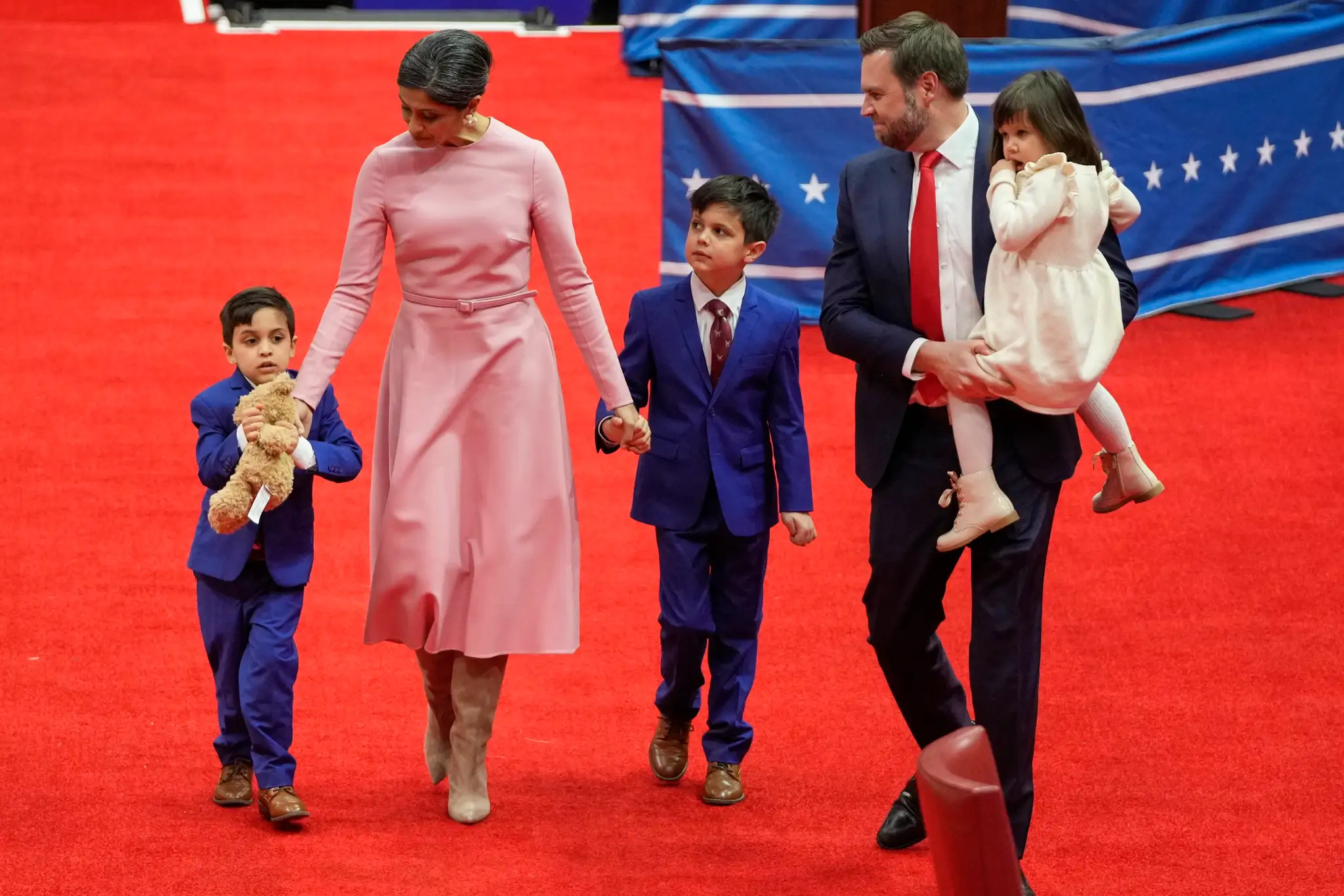 Viceprezident JD Vance s rodinou