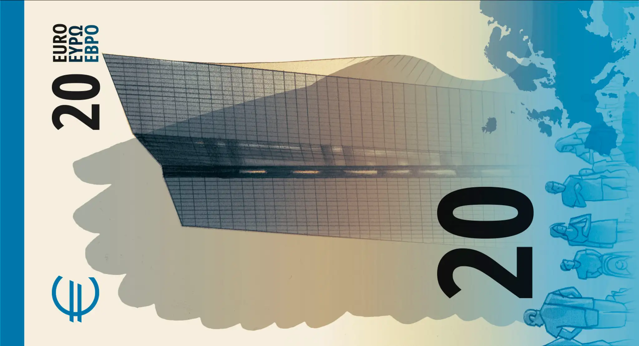 Nové eurobankovky Návrh J