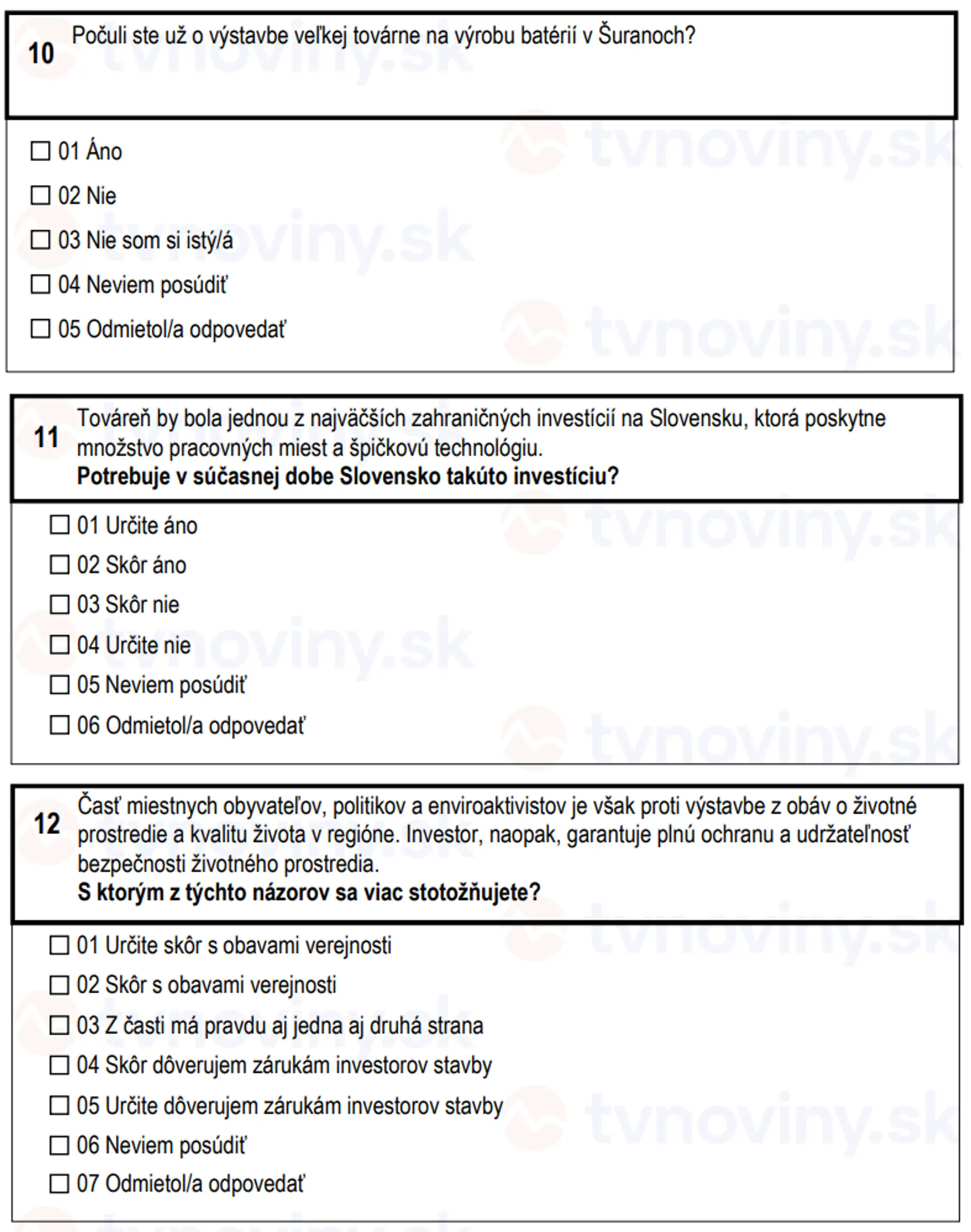 Otázky, ktoré sa pýta Štatistický úrad SR