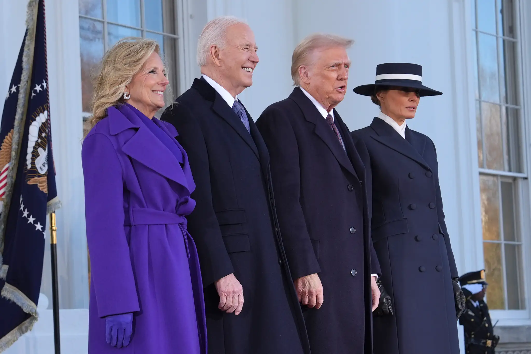 Bidenovci privítali Donalda Trumpa v Bielom dome pred jeho inauguráciou