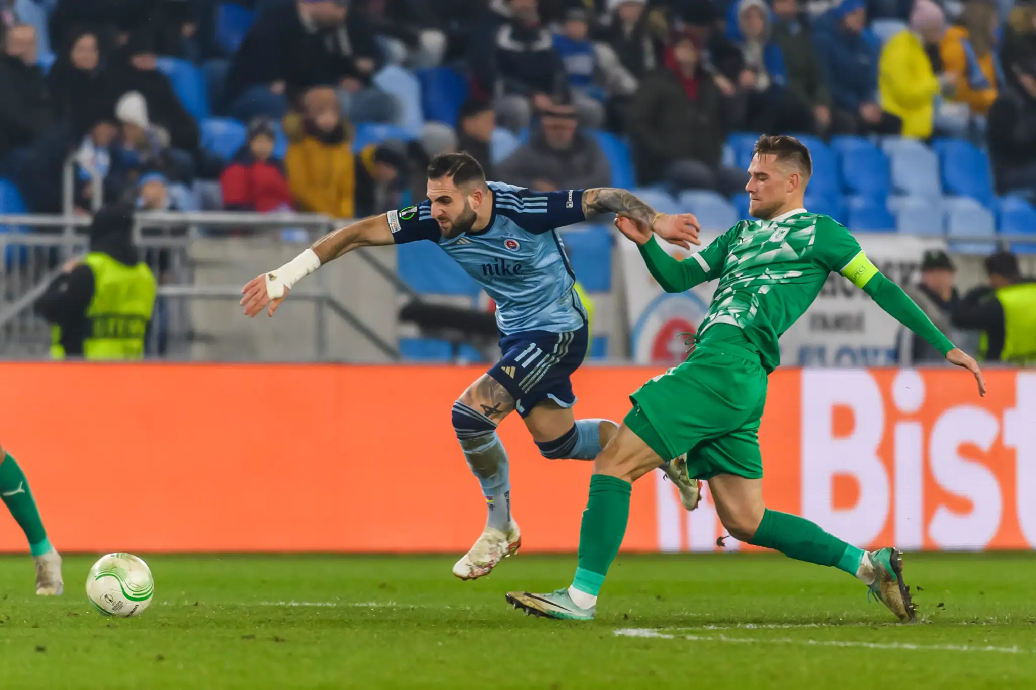 Slovan Bratislava - Olimpija Ľubľana.