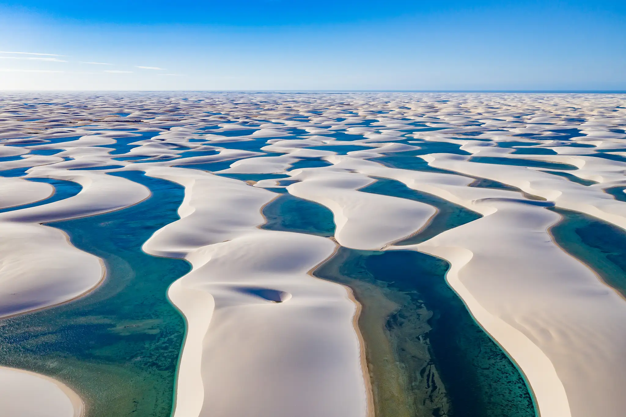 Piesočné duny Lençóis Maranhenses (Brazília)