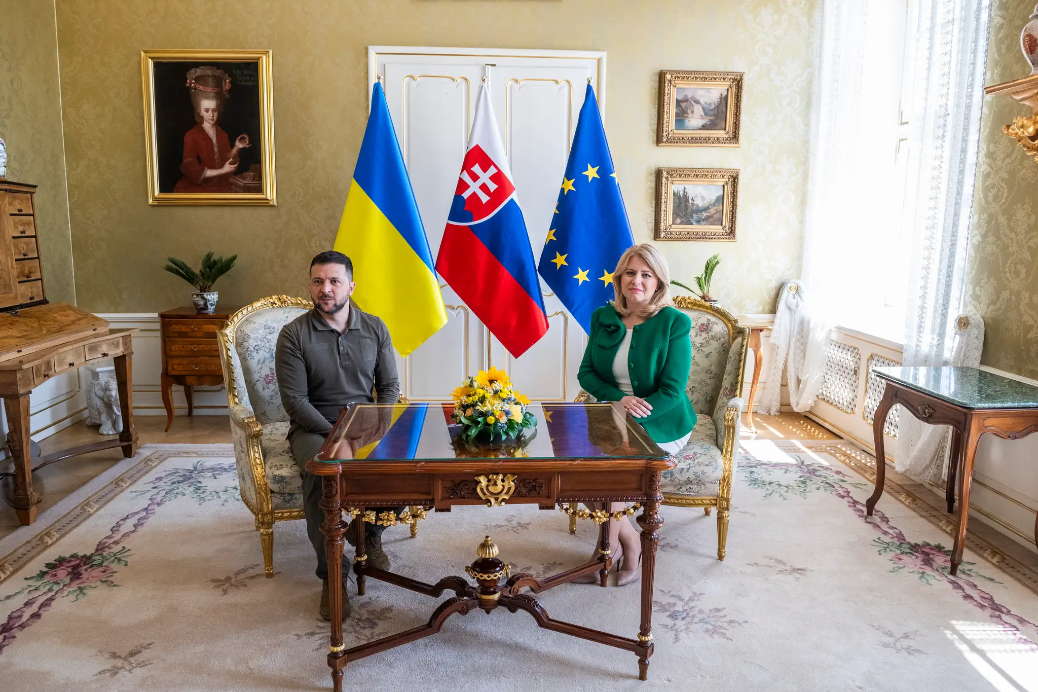 Zelenskyj v Prezidentskom paláci