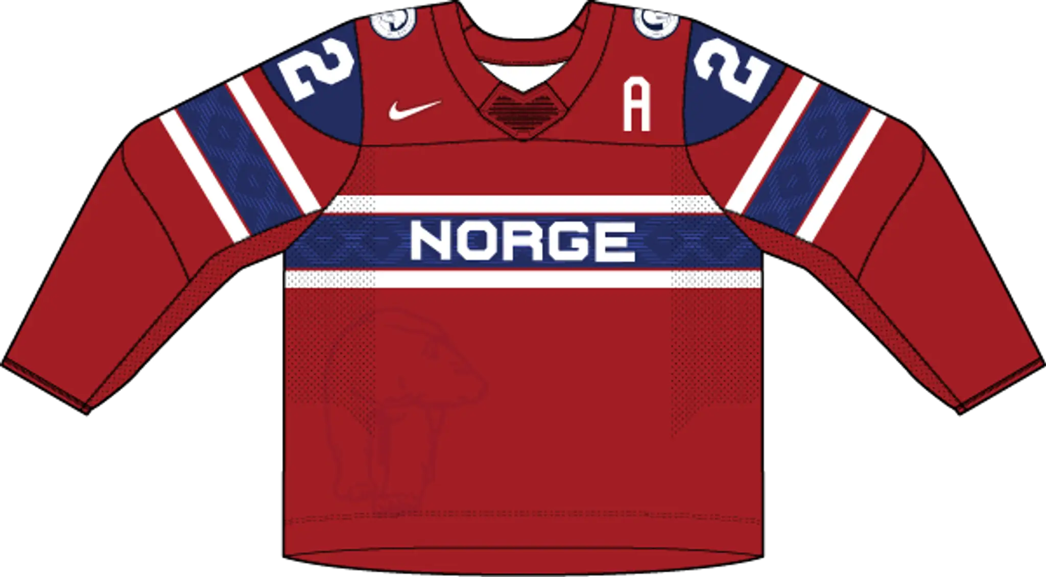Hosťujúci dres Nórska.