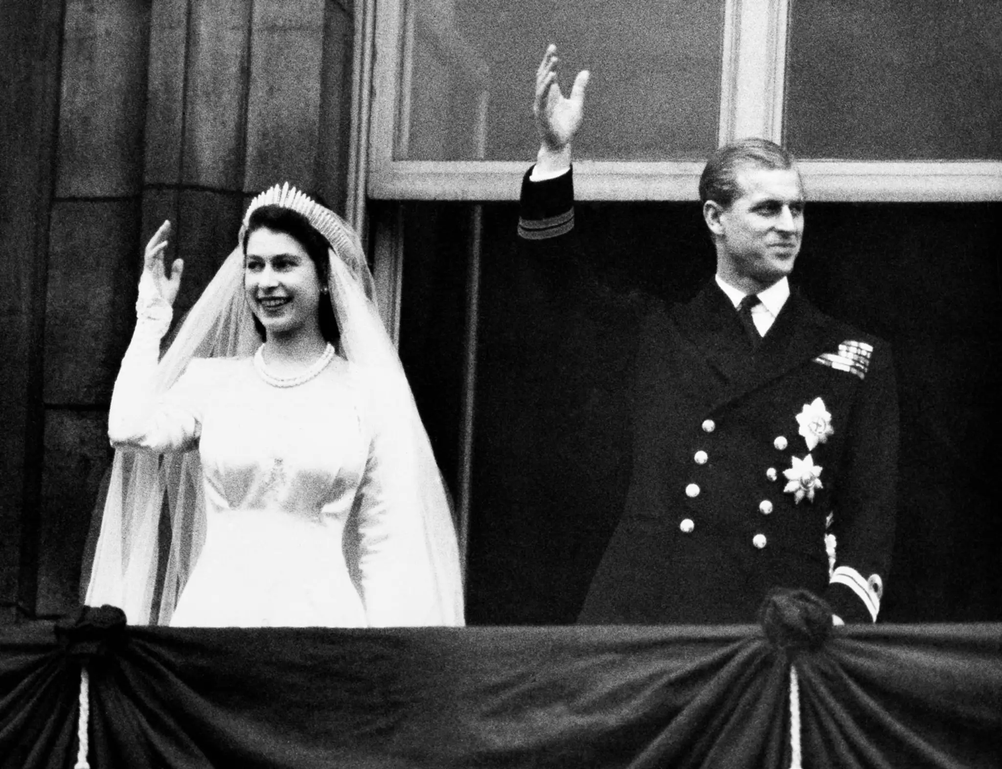 Kráľovná Alžbeta II. a princ Philip