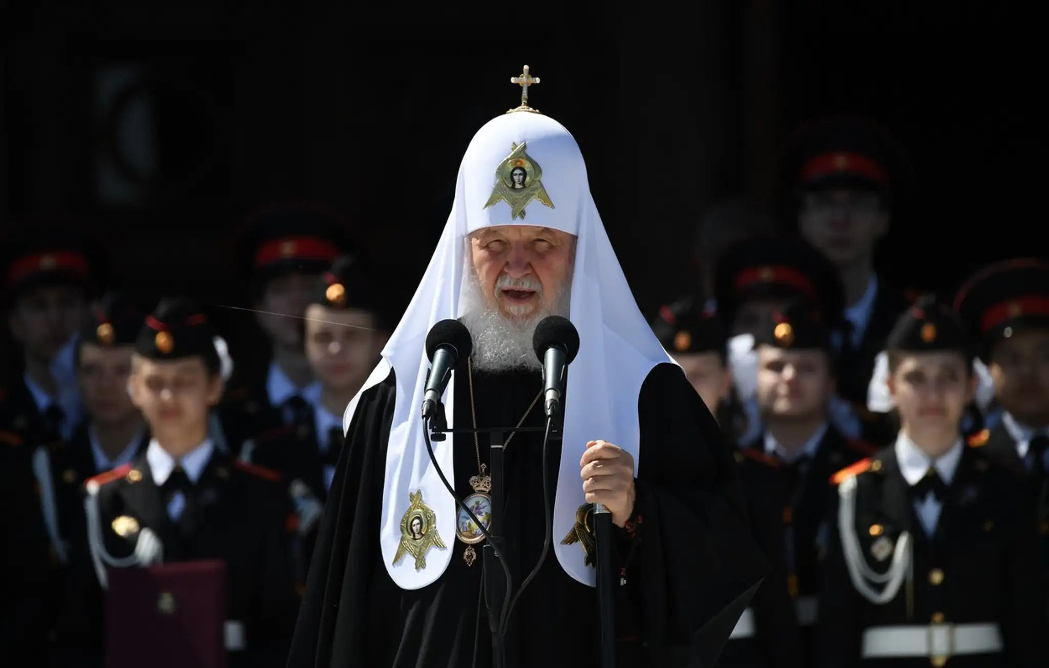 Ruský patriarcha Kirill.