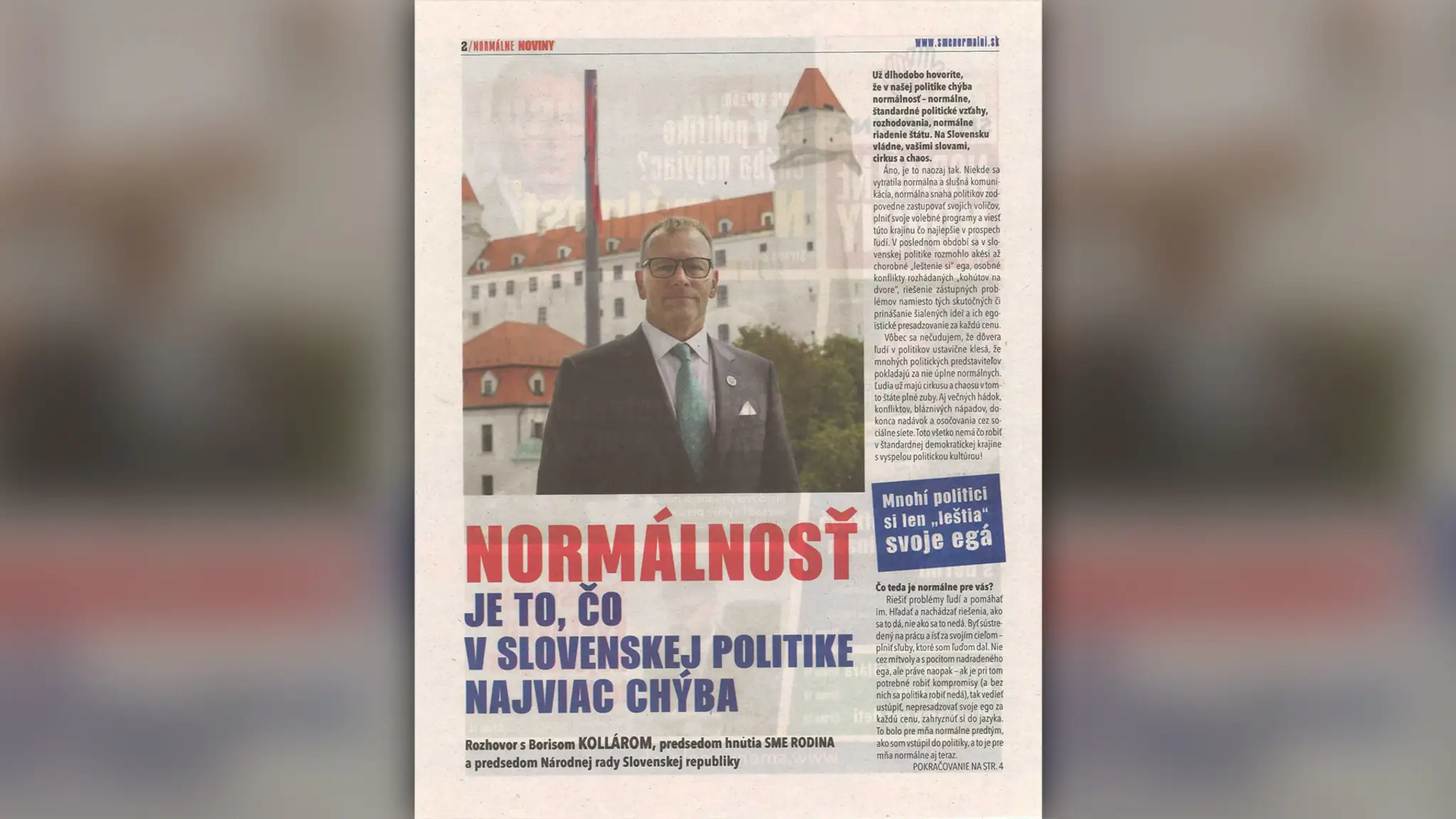 "Normálne noviny" Sme rodina 2
