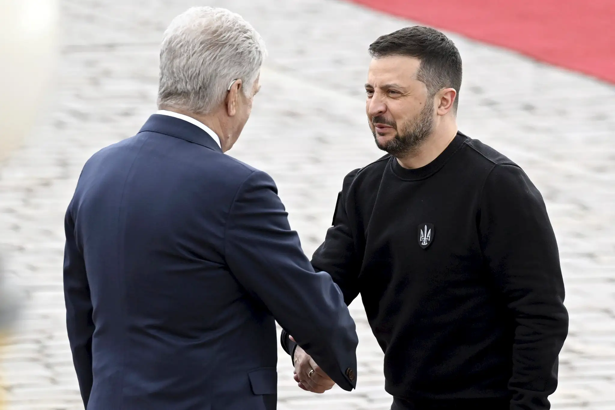Ukrajinský prezident Volodymyr Zelenskyj počas návštevy Fínska