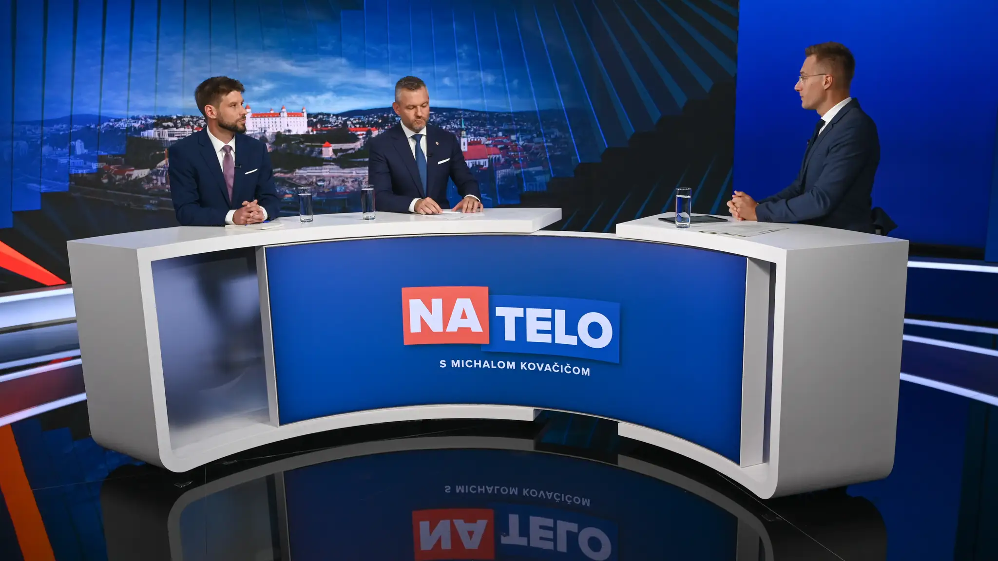 Michal Šimečka a Peter Pellegrini v relácii Na telo.