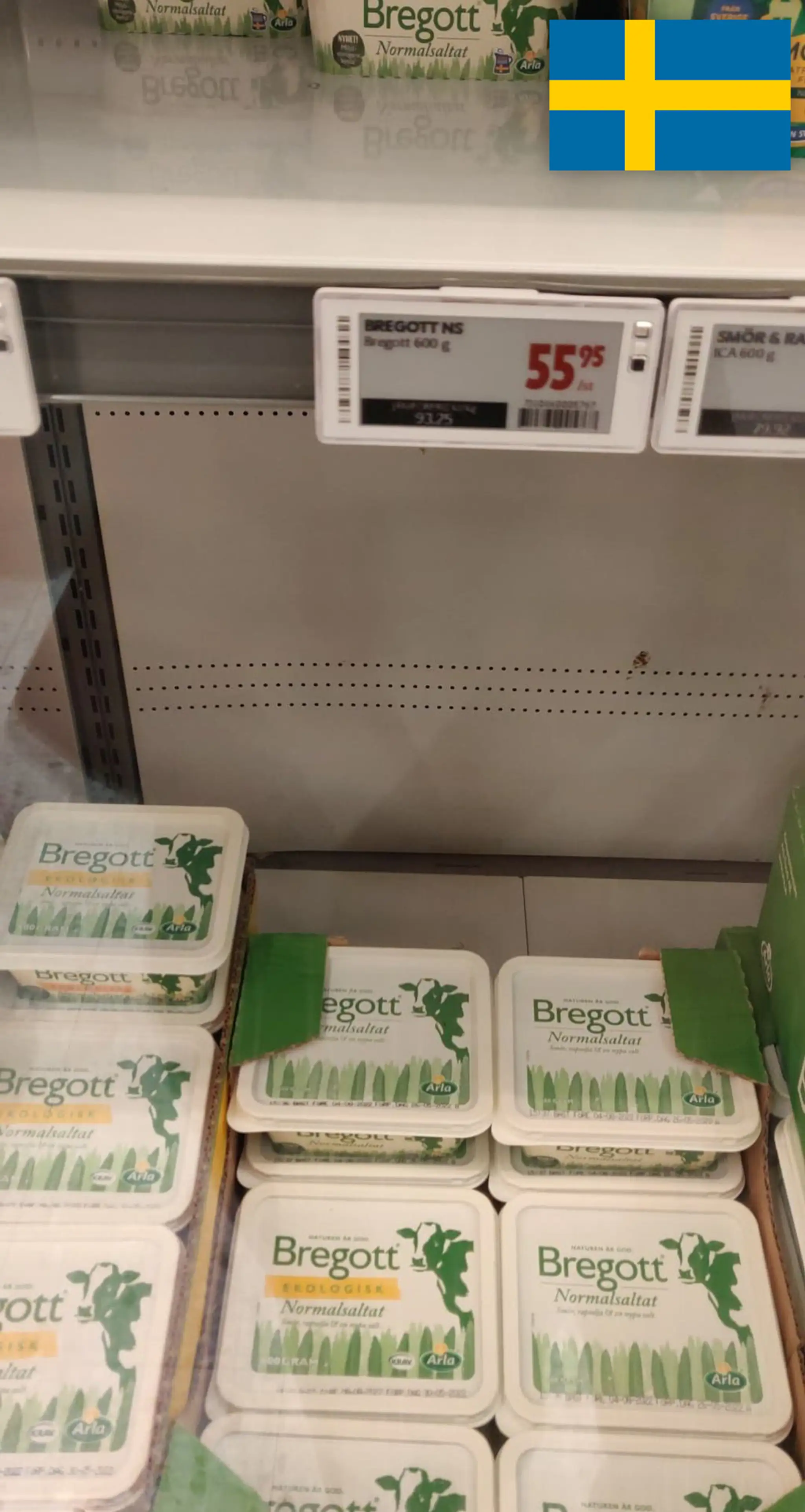 Cena masla vo Švédsku (švédska koruna)