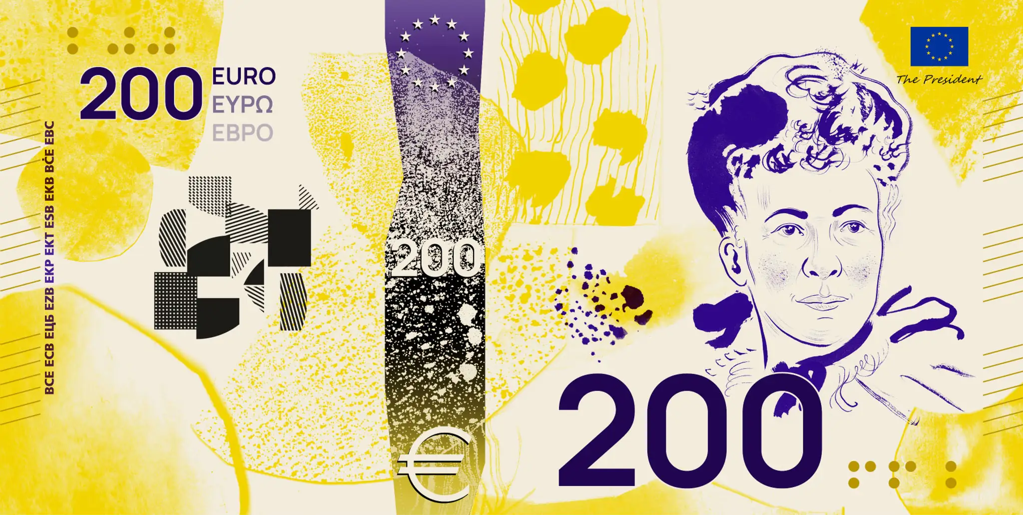 Nové eurobankovky Návrh F