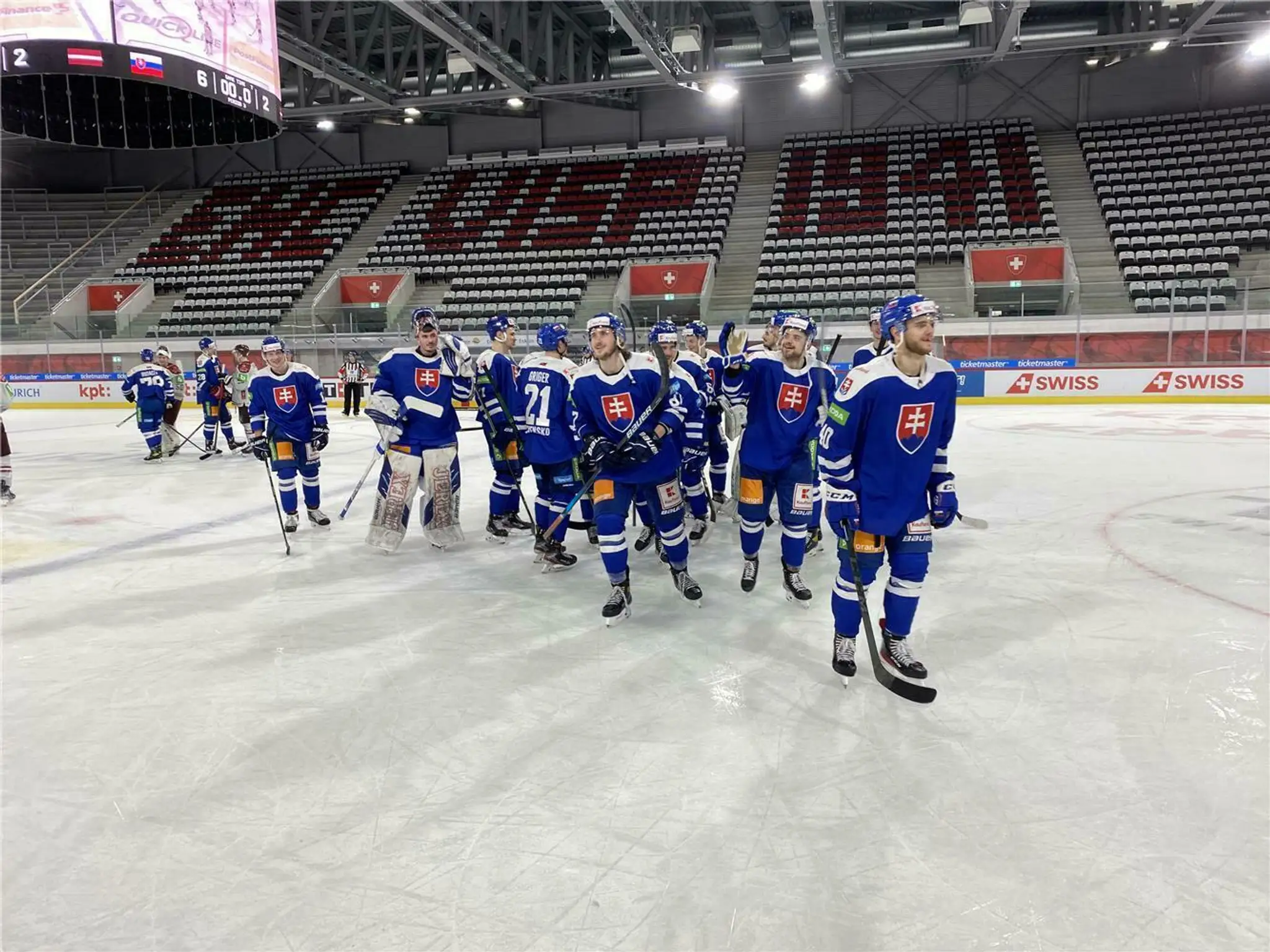 Hokejová reprezentácia na Švajčiarskom pohári.