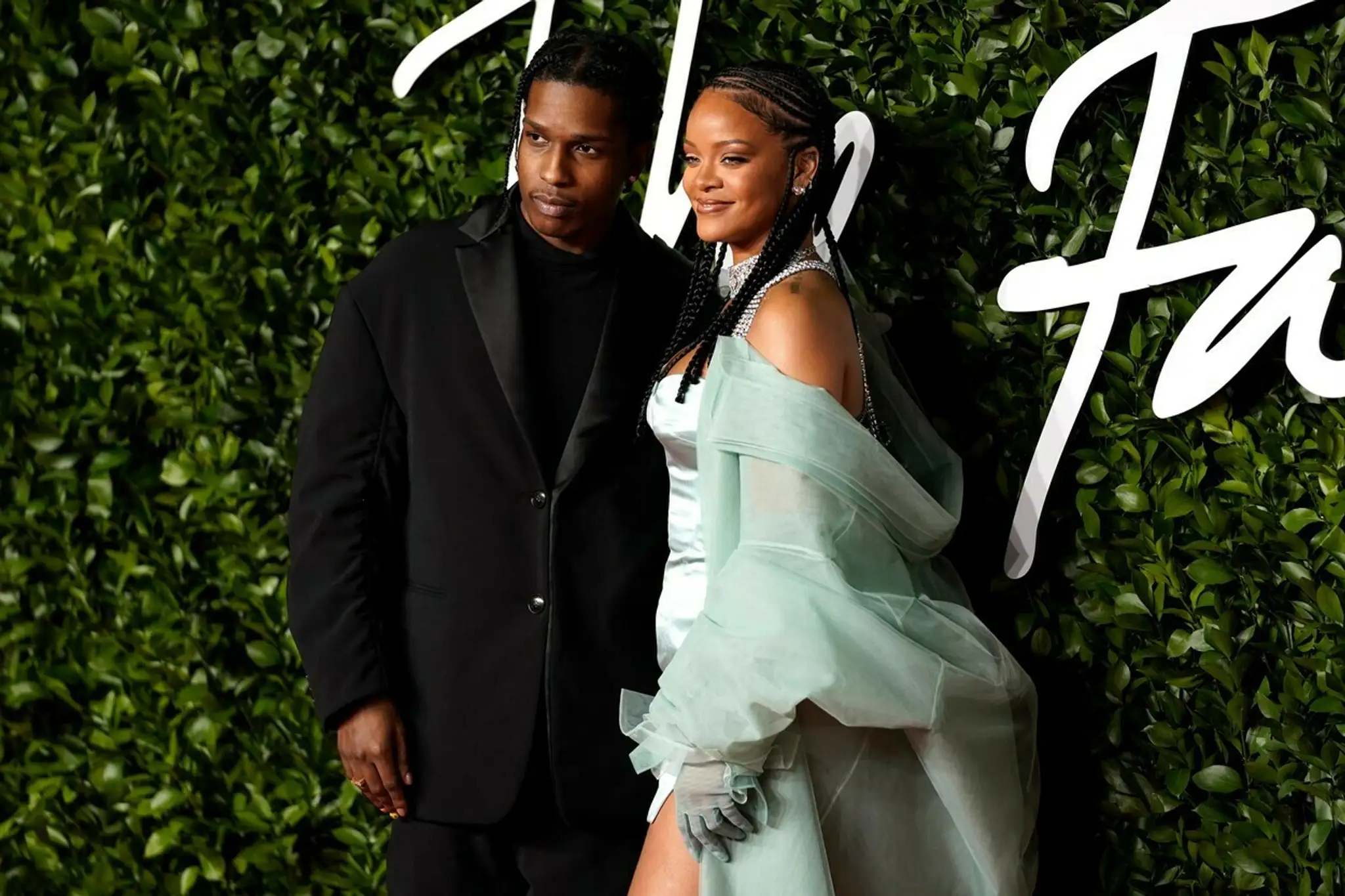 Rihanna a ASAP Rocky na The Fashion Awards v Royal Albert Hall v Londýne v roku 2019