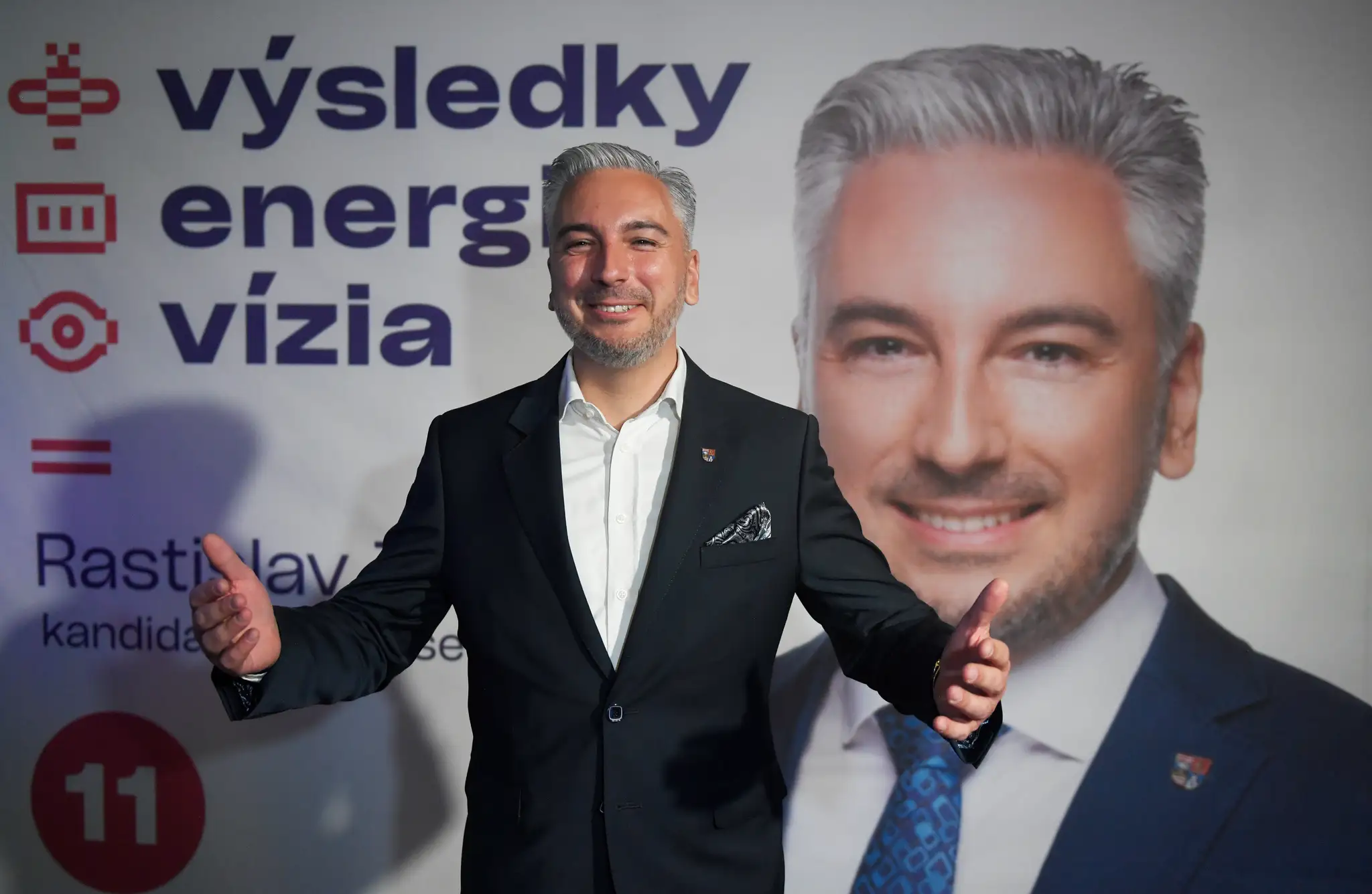 Momentky: Rastislav Trnka oznámil víťazstvo v župných voľbách v Košiciach.