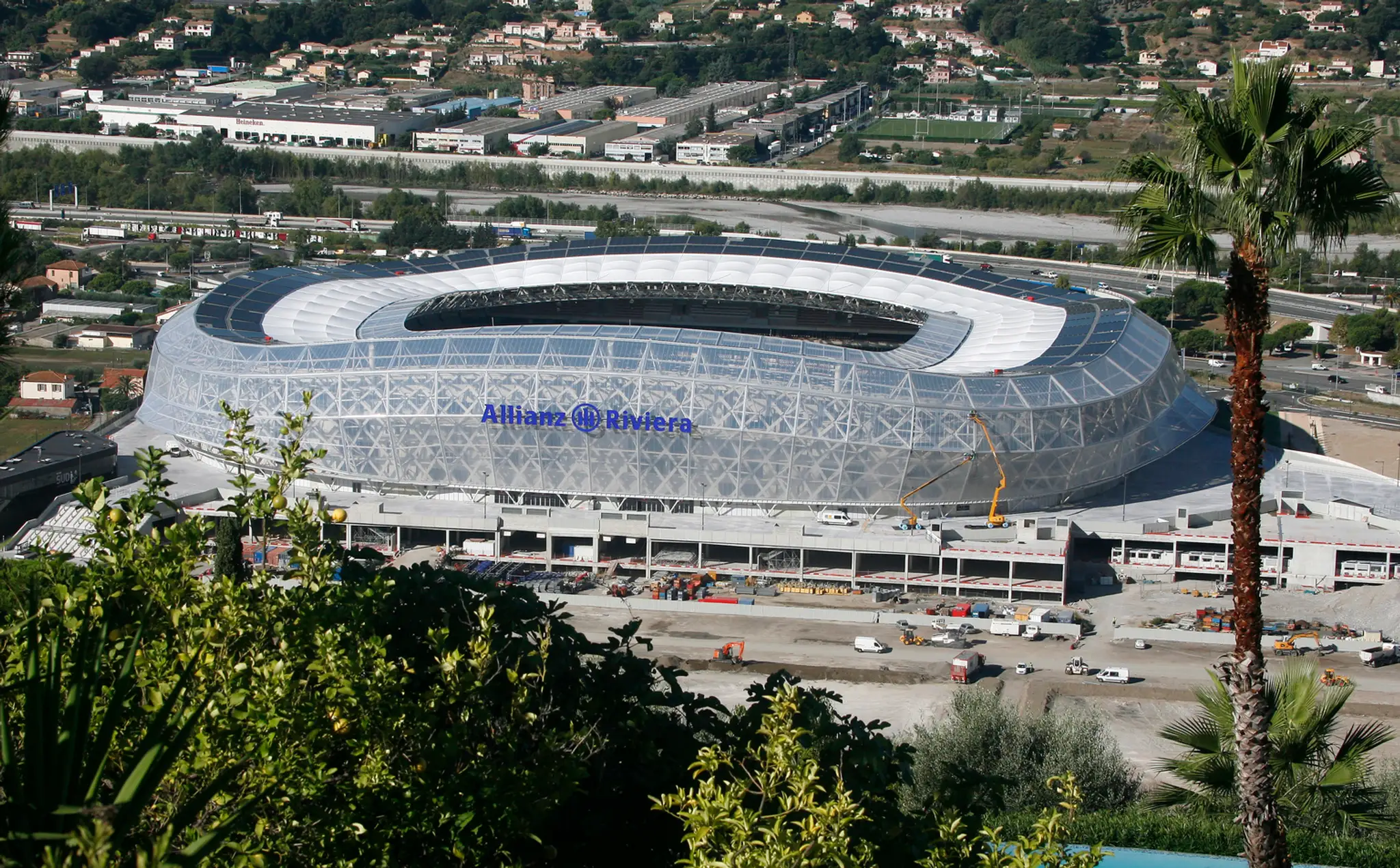 Pohľad na nový štadión Allianz Riviera 18. septembra 2013 vo francúzskom Nice.