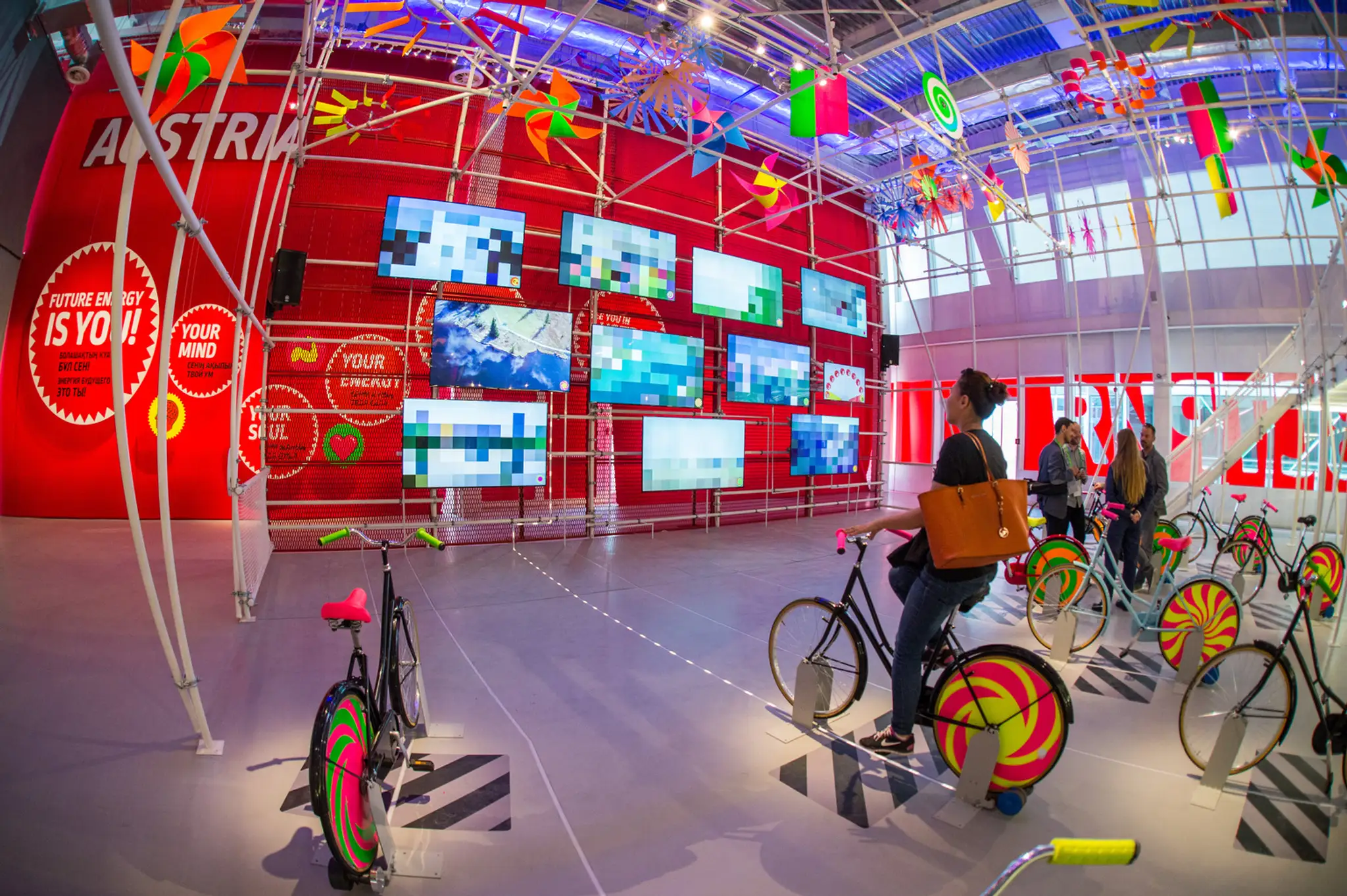 Interiér pavilónu Rakúska na svetovej výstave Expo 2017.