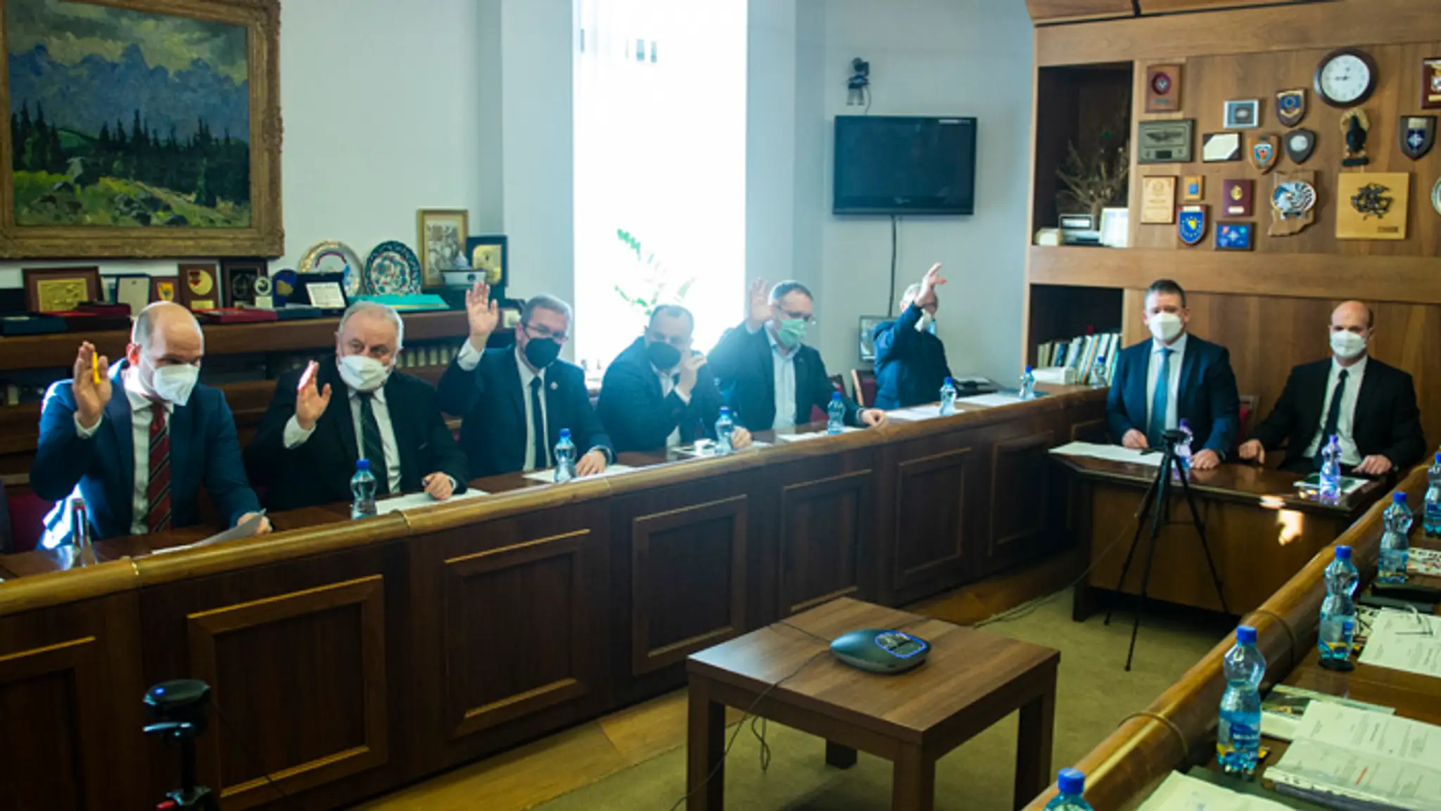 Rokovanie brannobezpečnostného výboru.