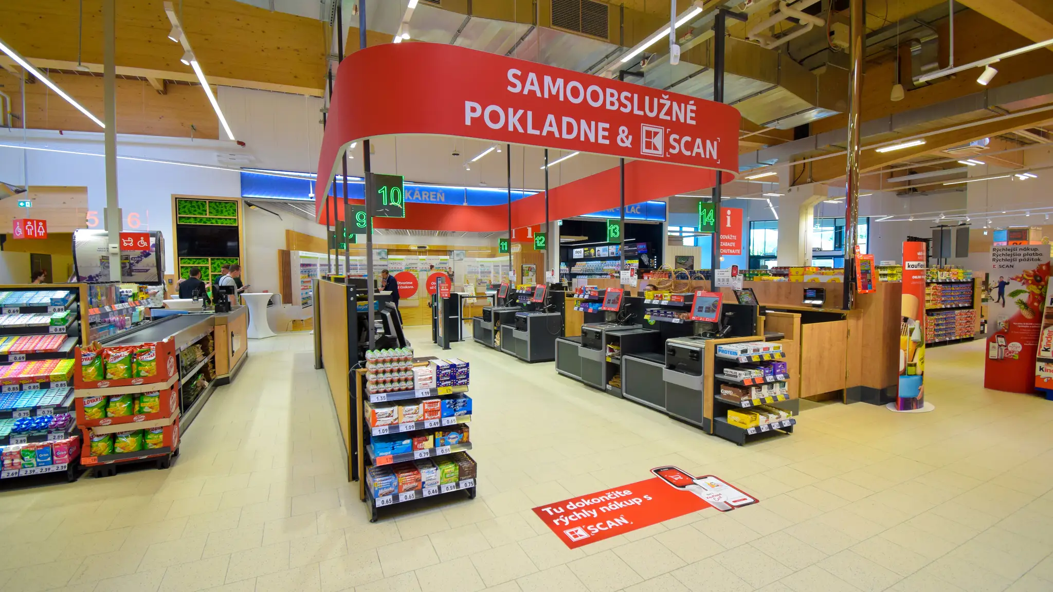 Samoobsulžné pokladne.