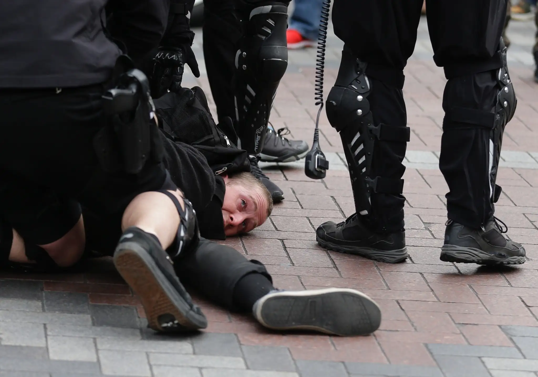 Zatknutý protestujúci v Seattli