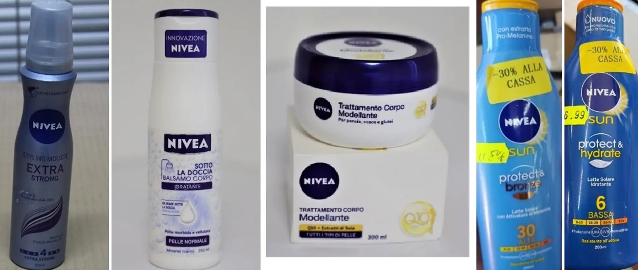Nebezpečné produkty NIVEA