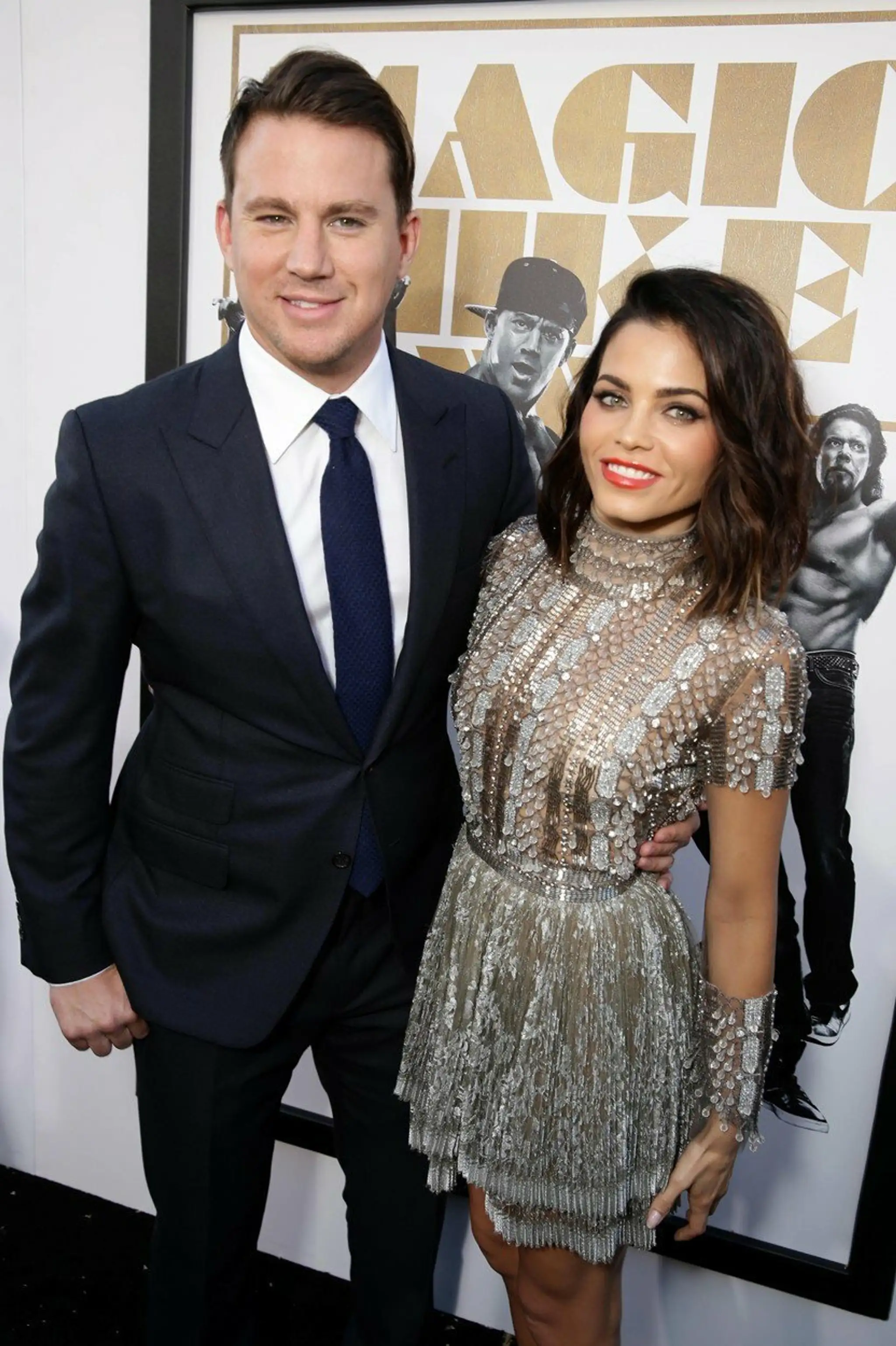 Channing Tatum a Jenna Dewan na losangelskej premiére filmu Magic Mike XXL (25. jún 2015)