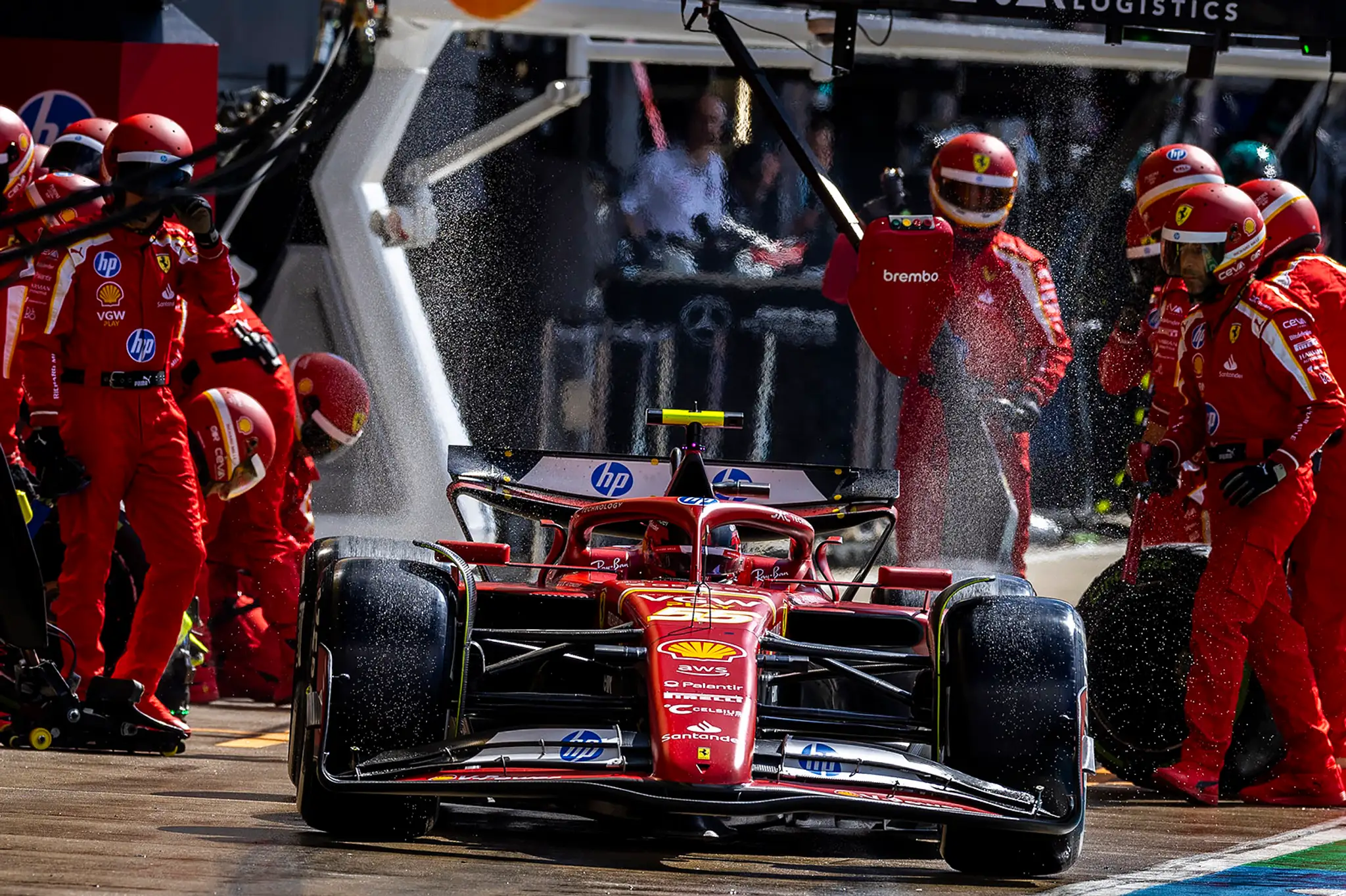 Carlos Sainz na Ferrari.
