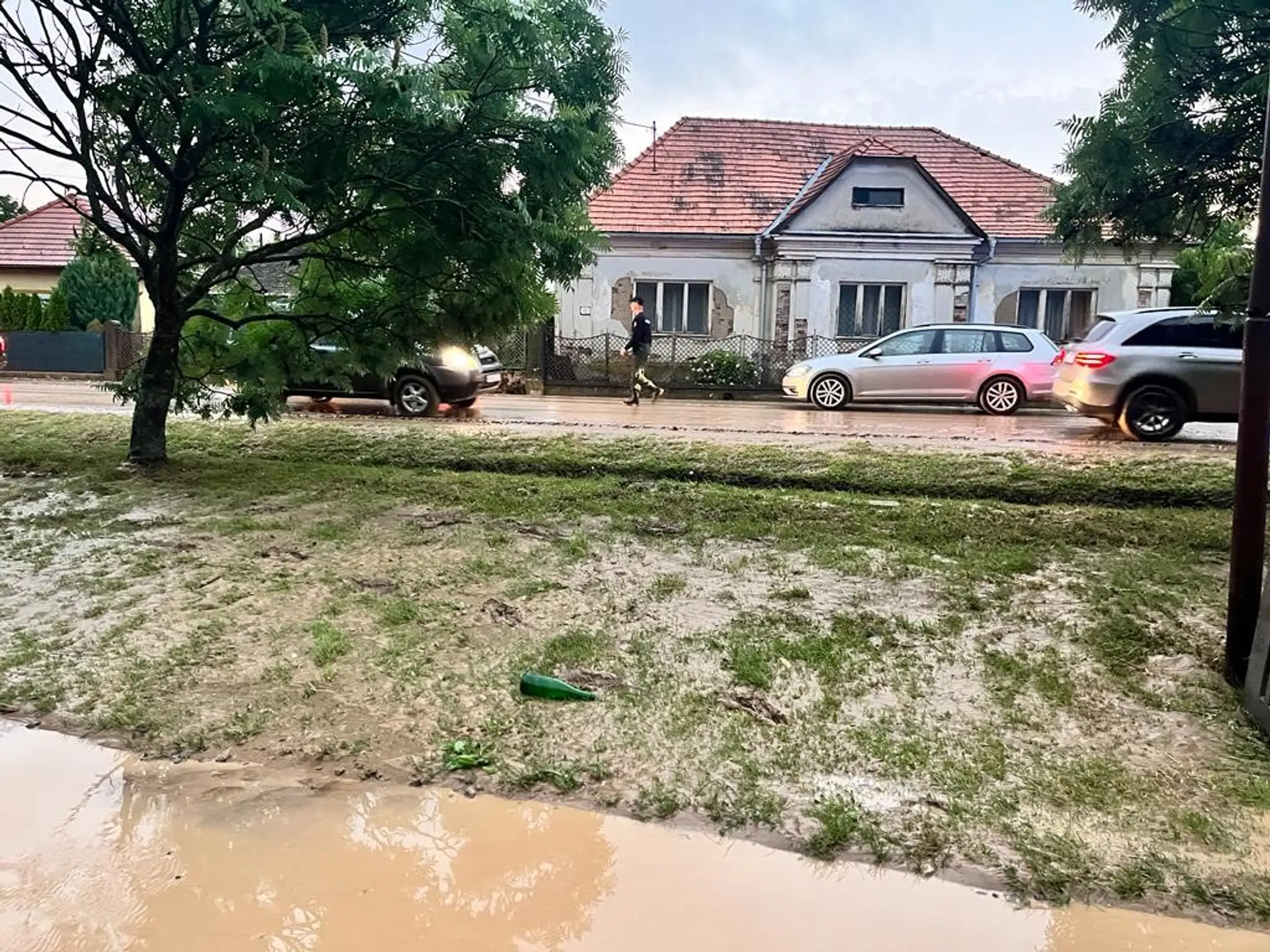 Povodeň v obci Pavlovce.