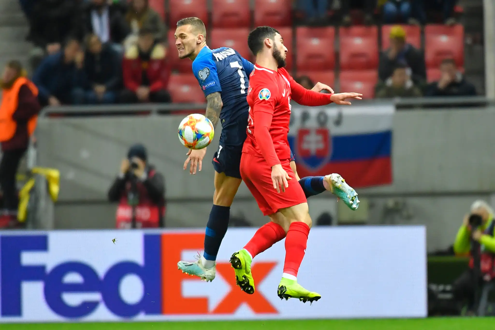 Kouč reprezentácie Pavel Hapal v kvalifikácii ME 2020 proti Azerbajdžanu.