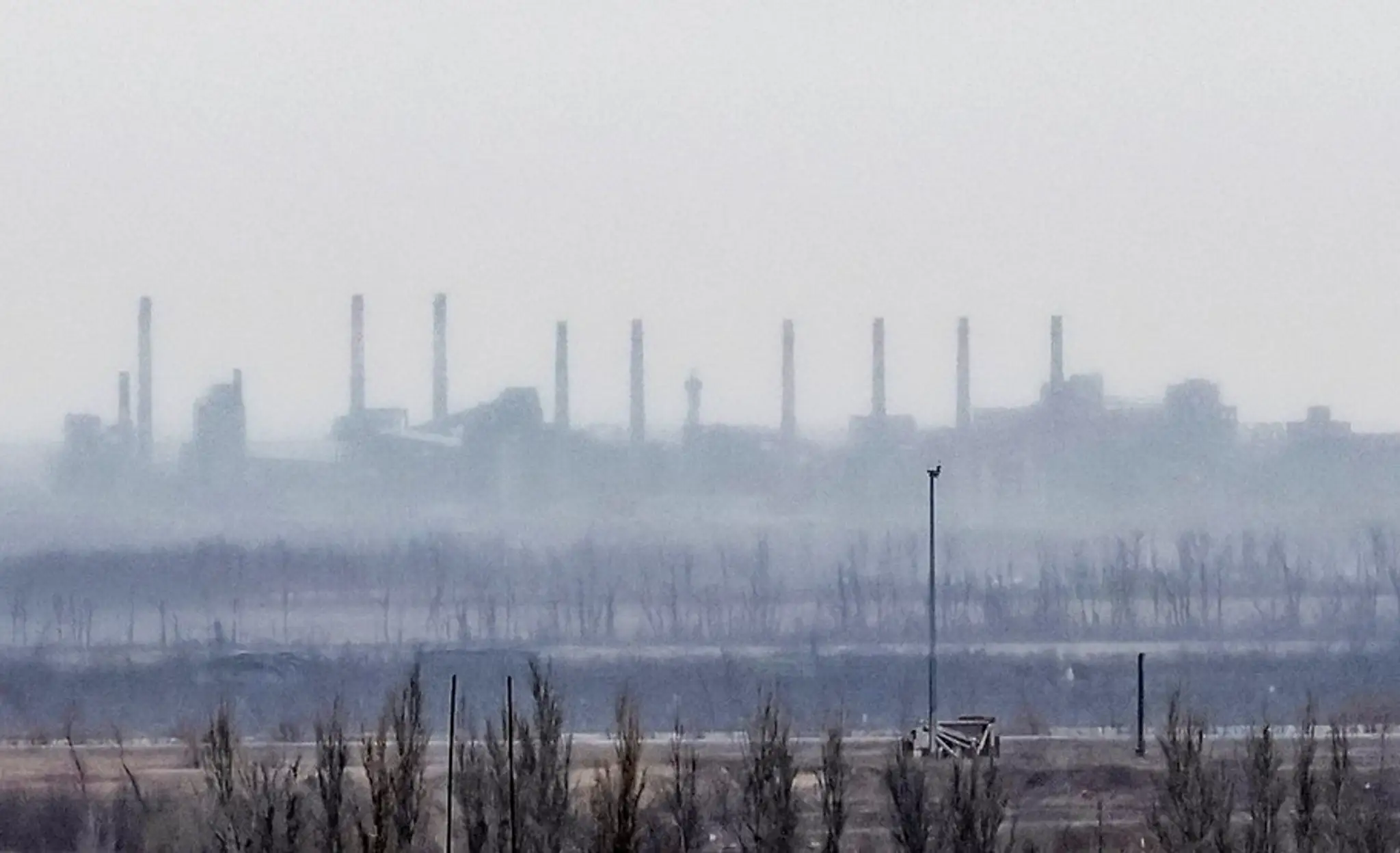 Koksáreň v Avdijivke na snímke z 8. februára 2024.