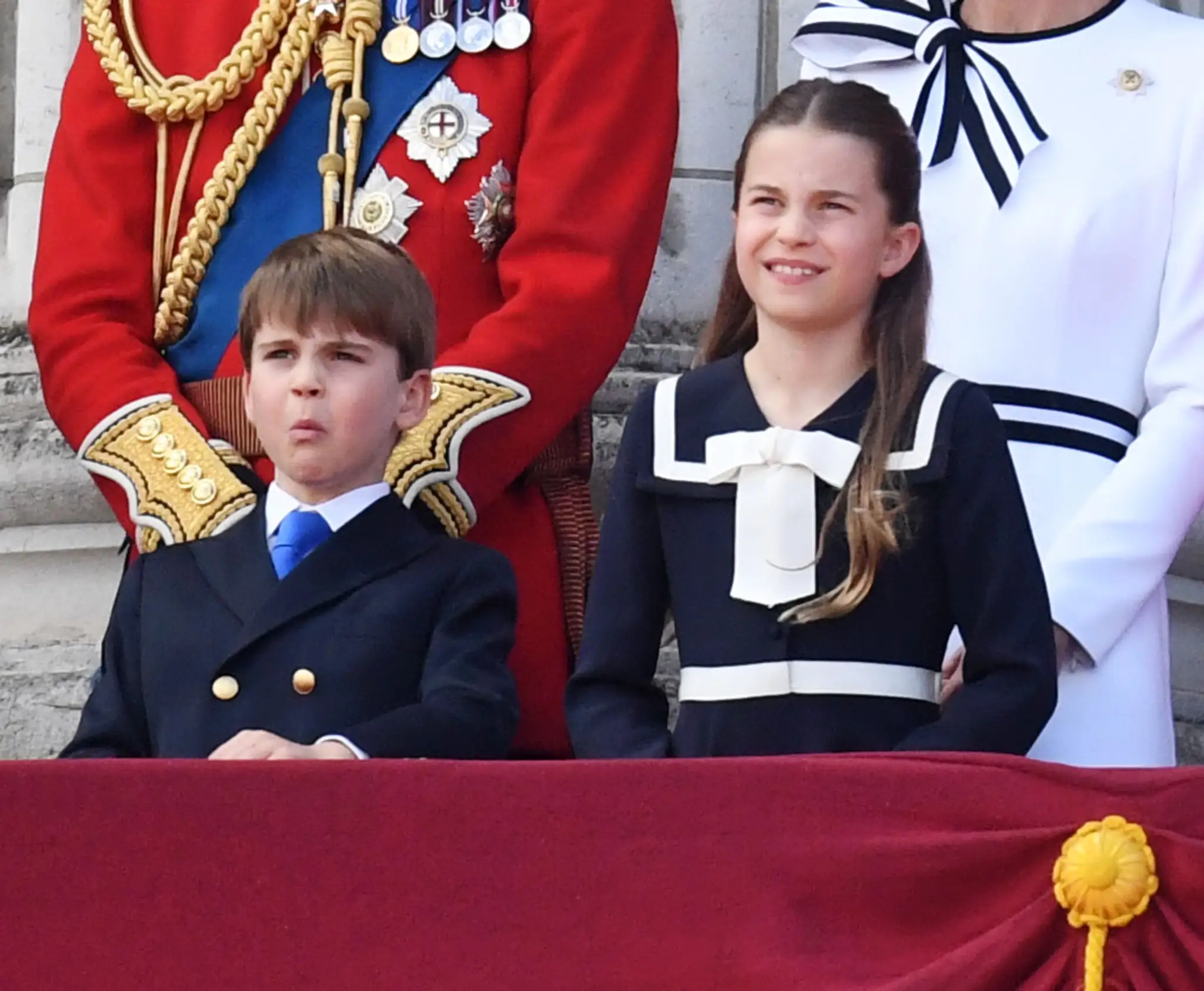 Princ Louis počas prehliadky