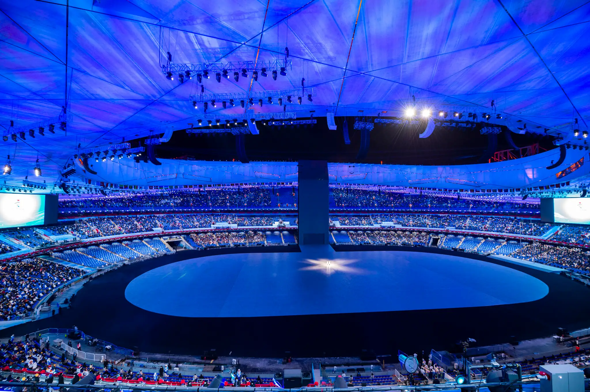 Národný štadión Vtáčie hniezdo, dejisko otváracieho ceremoniálu ZOH 2022.