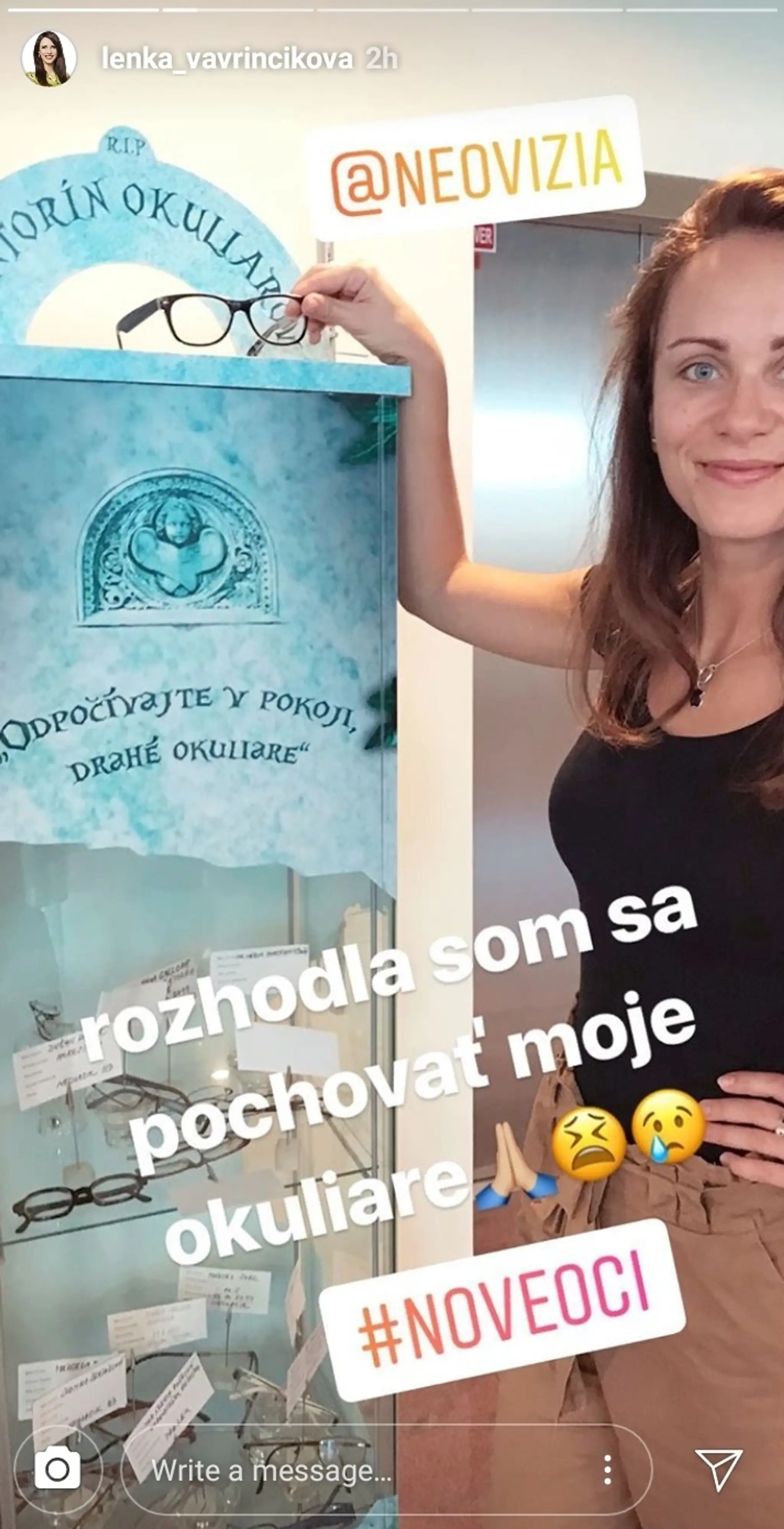 Lenka Vavrinčíková pred operáciou očí