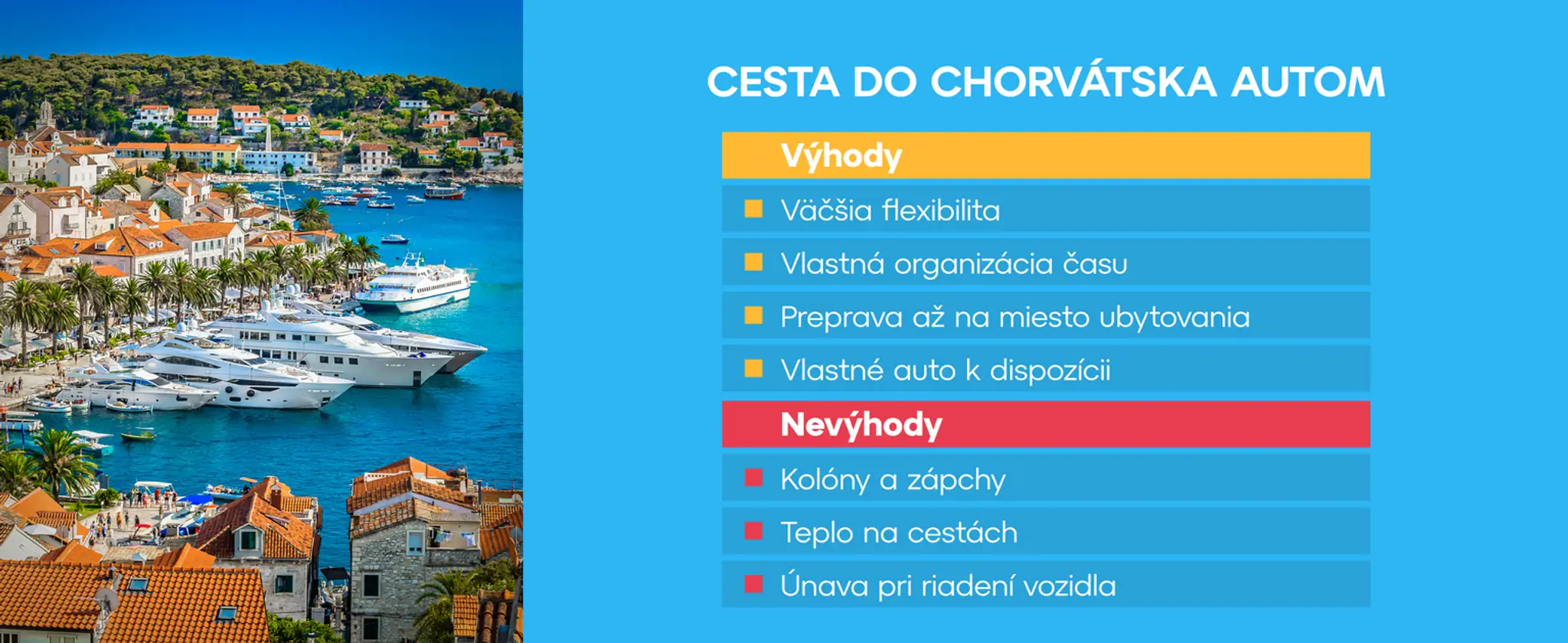 Cesta do Chorvátska autom.