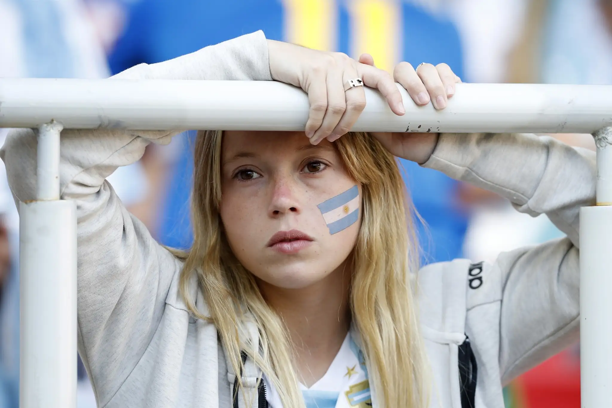 Argentínska fanúšička.