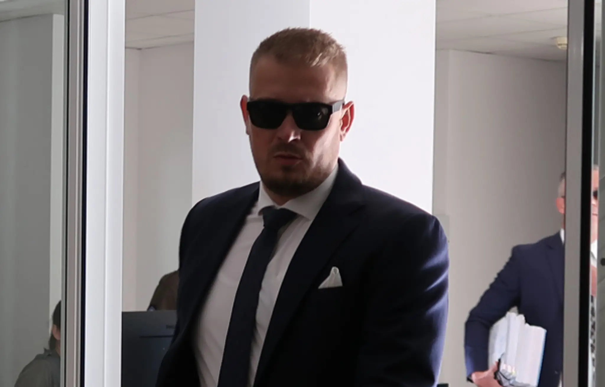 Na snímke obžalovaný Štefan Žiga prichádza na Špecializovaný trestný súd v Pezinku.