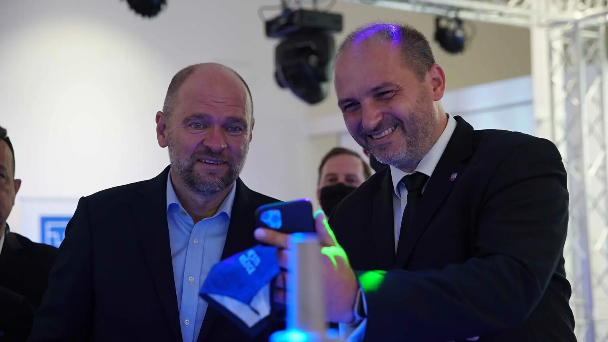 R. Sulík s primátorom Košíc J. Polačekom.