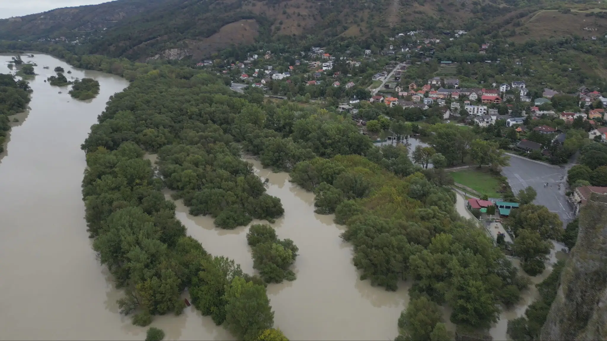 Dronové zábery z okolia Bratislavy